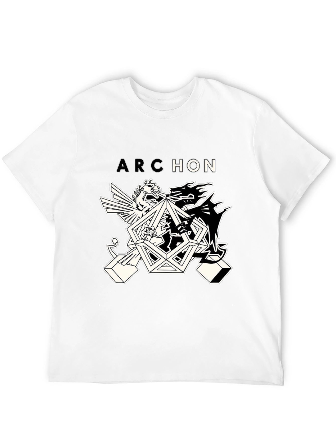 Black Archon Graphic Tee - Black Cotton Blend view 12