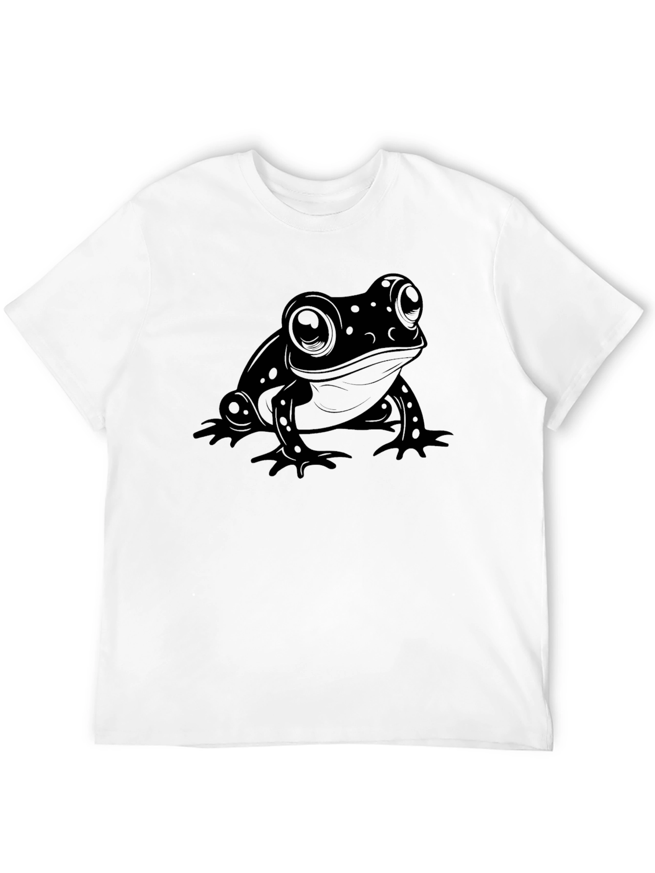 Black Frog Graphic Tee - Cool and Casual Black T-Shirt view 12