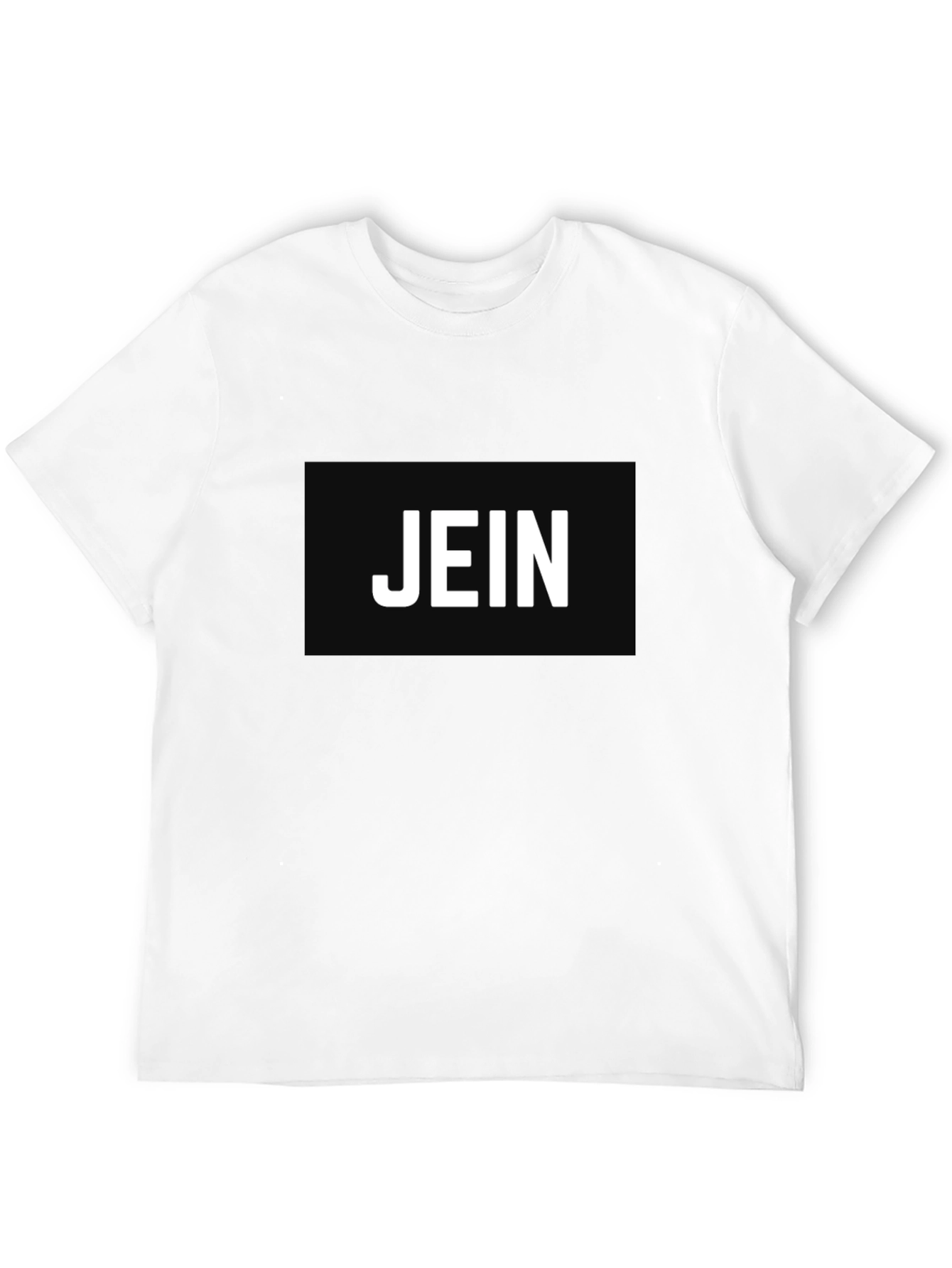 Black Black T-Shirt - 'JEIN' Graphic Print view 12