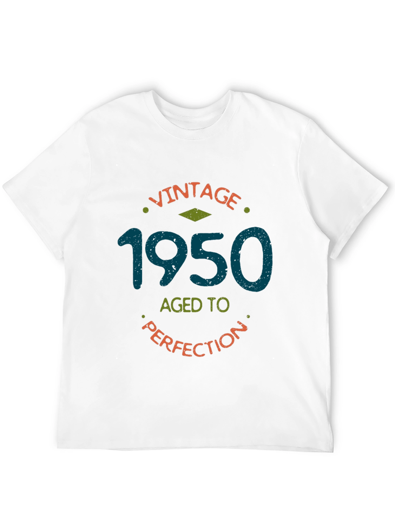 Black Vintage 1950 Aged to Perfection Black T-Shirt view 12