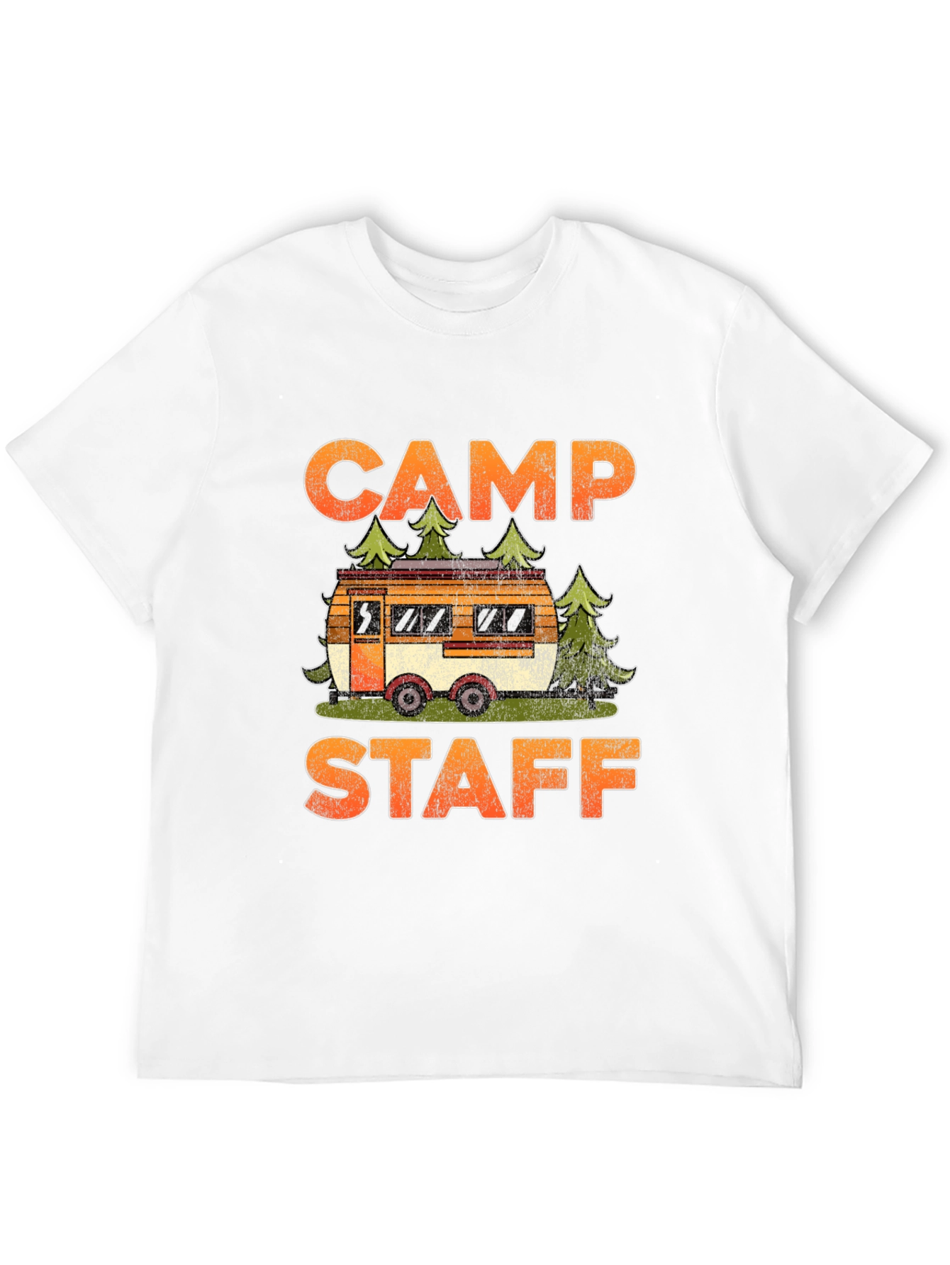 Black Camp Staff Graphic Tee - Camping Adventure T-Shirt view 12