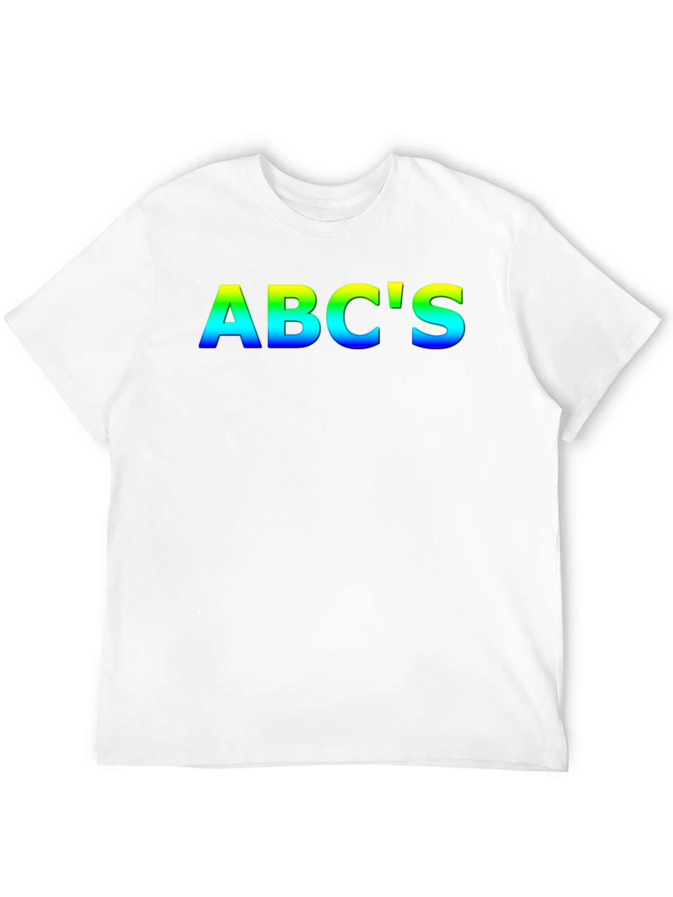 Black Rainbow ABC's Black T-Shirt view 12
