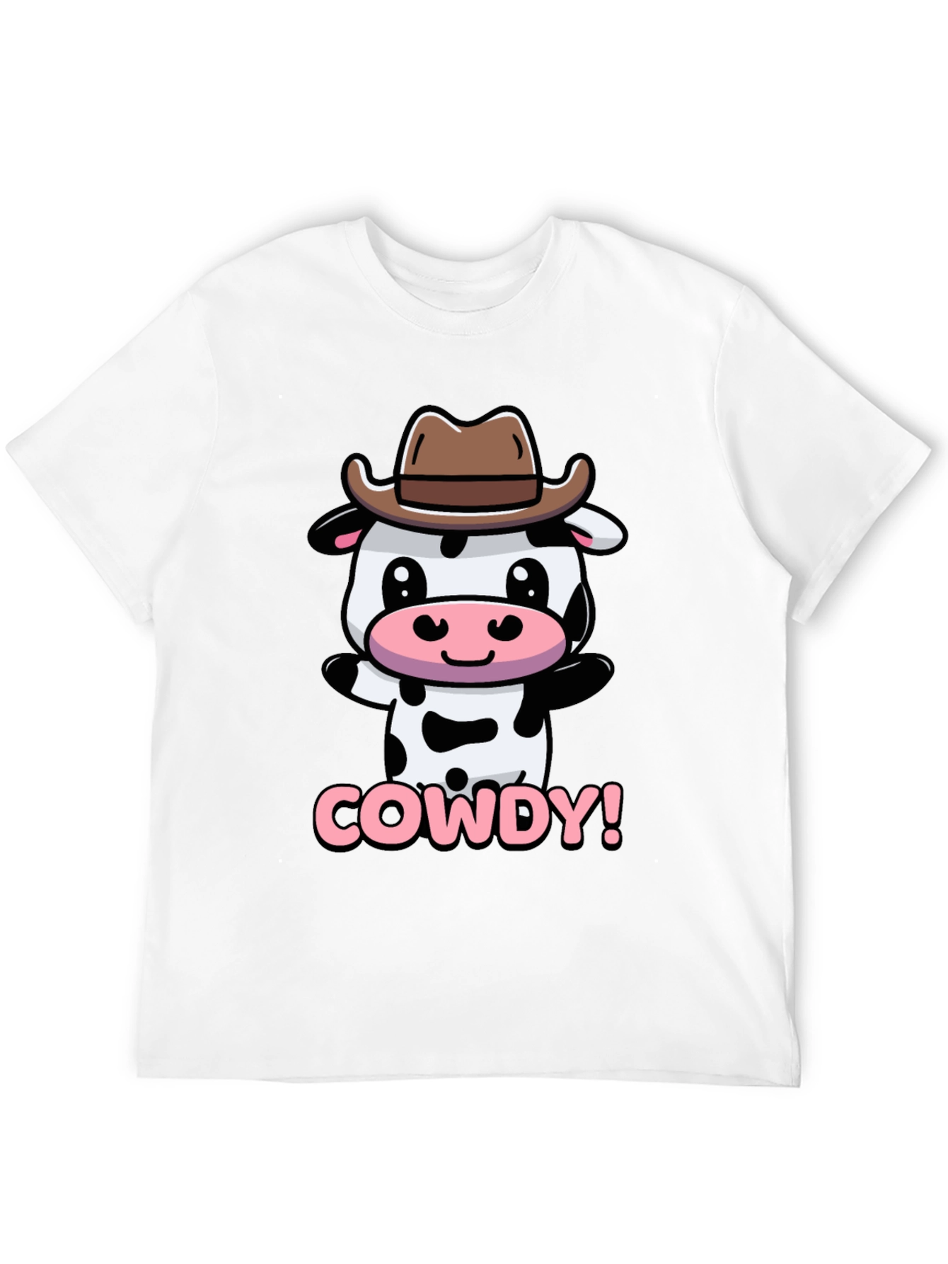 Black Cute Cowdy Cowboy Cow T-Shirt view 12