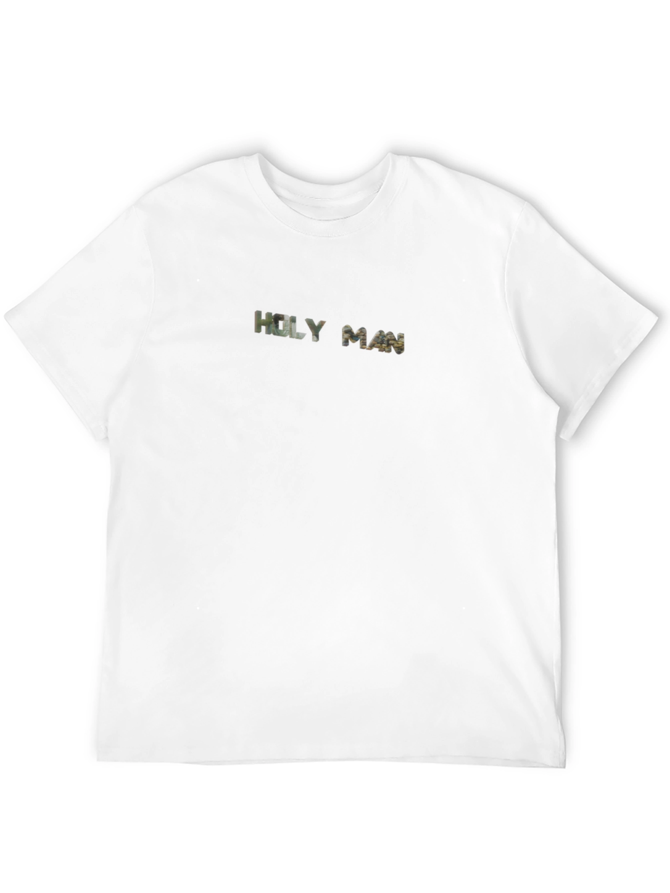 Black Holy Man Camo Graphic Tee - Men's Black T-Shirt view 12