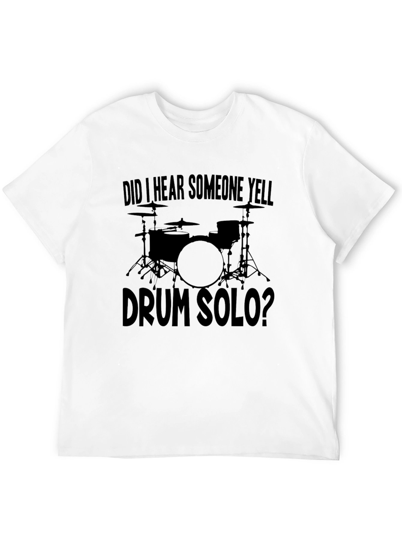 Black Drum Solo T-Shirt - Music Lover's Tee view 12