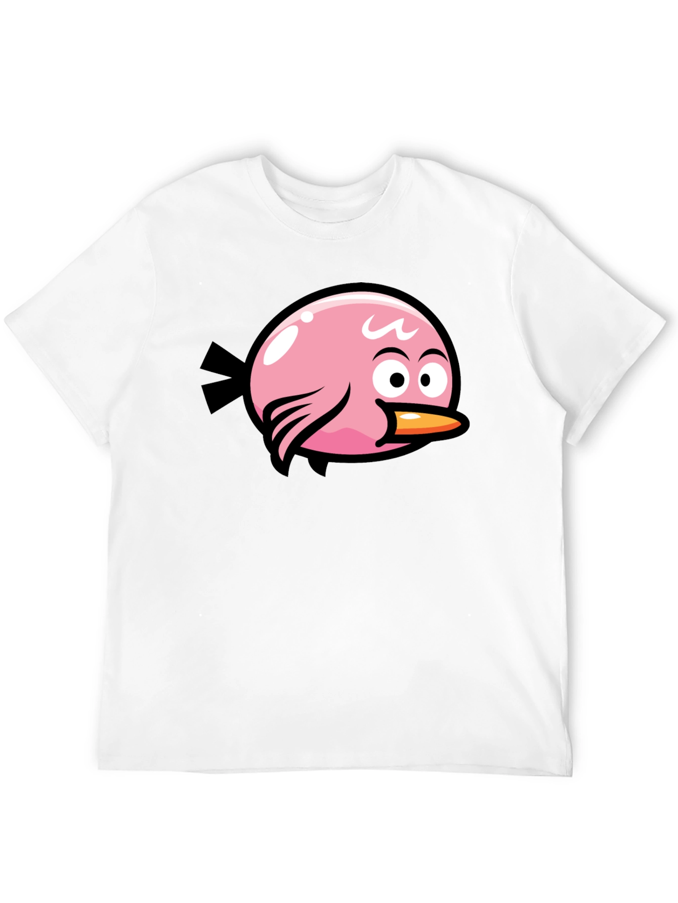 Angry Birds Pink Bird Black T-Shirt - 12