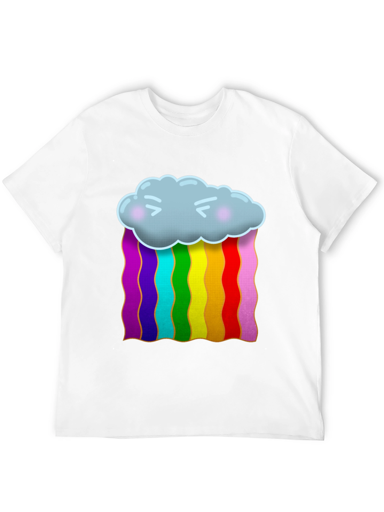 Black Rainbow Cloud Graphic T-Shirt view 12
