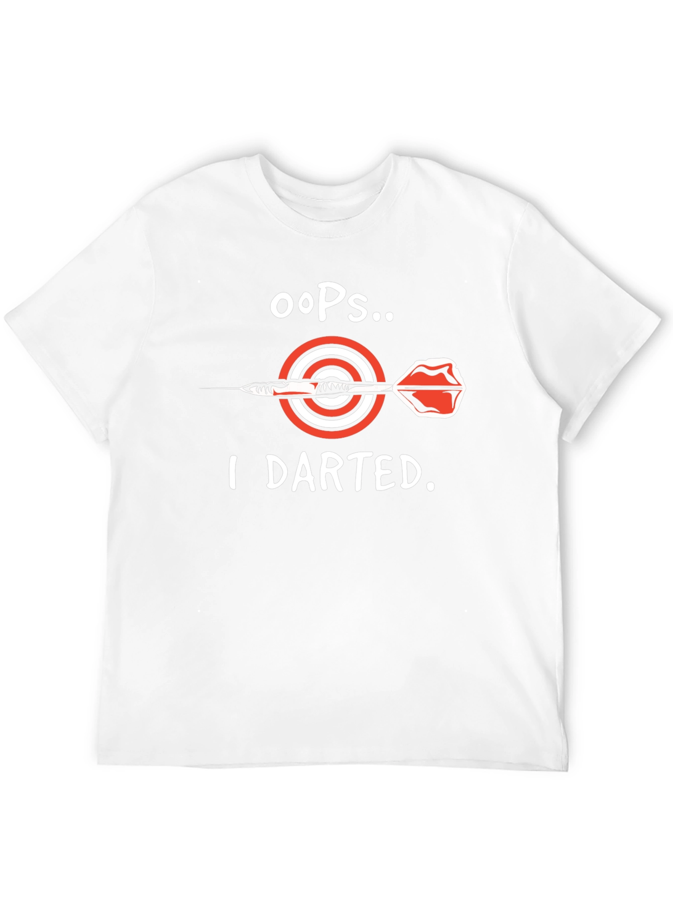 Black Oops I Darted T-Shirt - Dart Bullseye Tee view 12