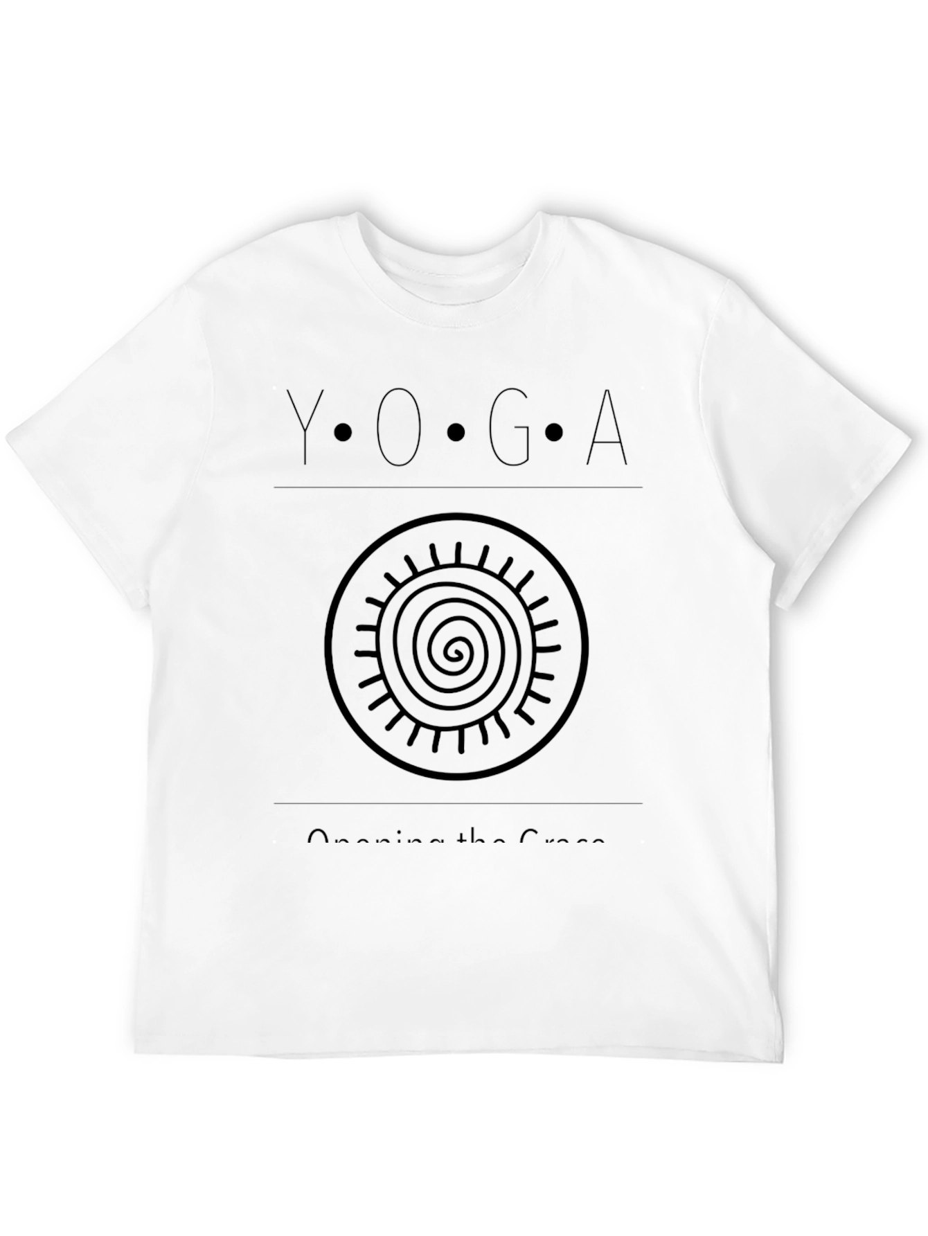 Black Yoga Opening Grace Graphic T-Shirt view 12