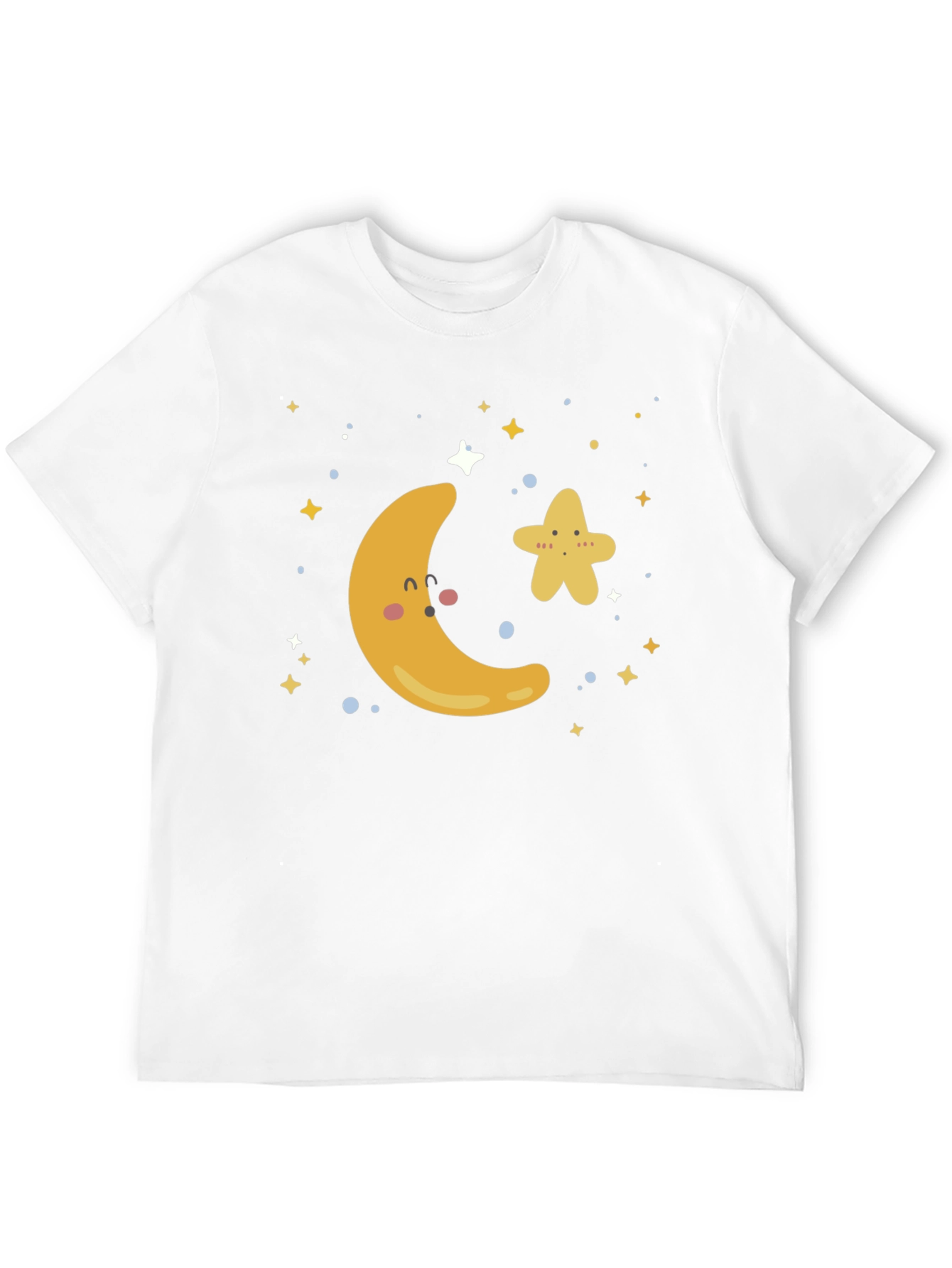 Black Cute Moon & Star Graphic T-Shirt view 12