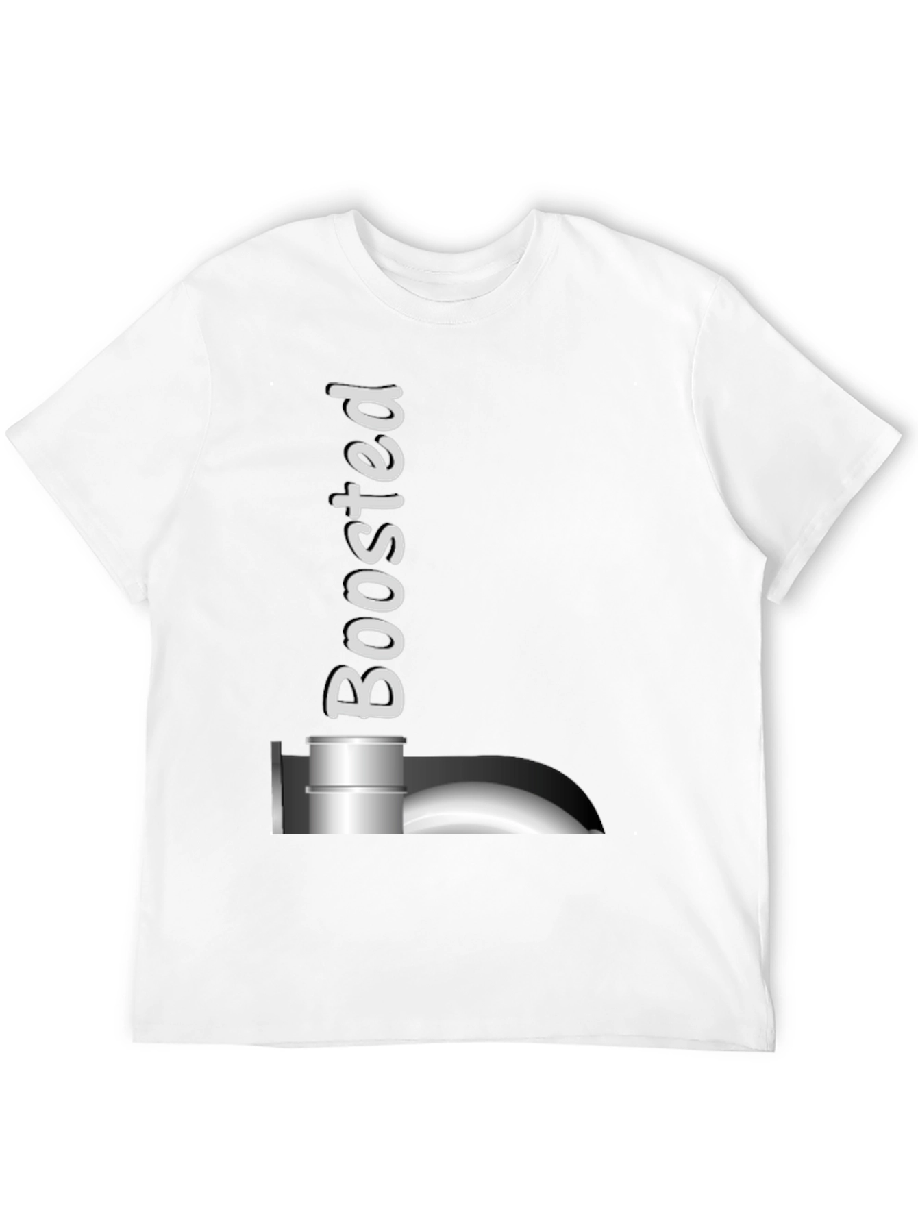 Black Boosted Black T-Shirt: Turbocharged Style! view 12