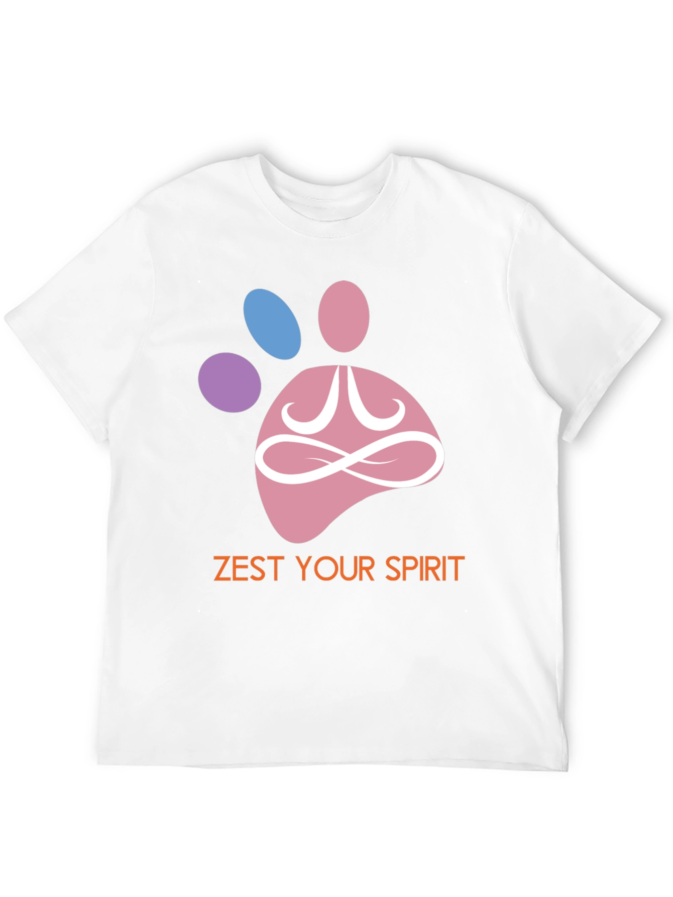 Black Zest Your Spirit T-Shirt - Zen Pet Paw Design view 12