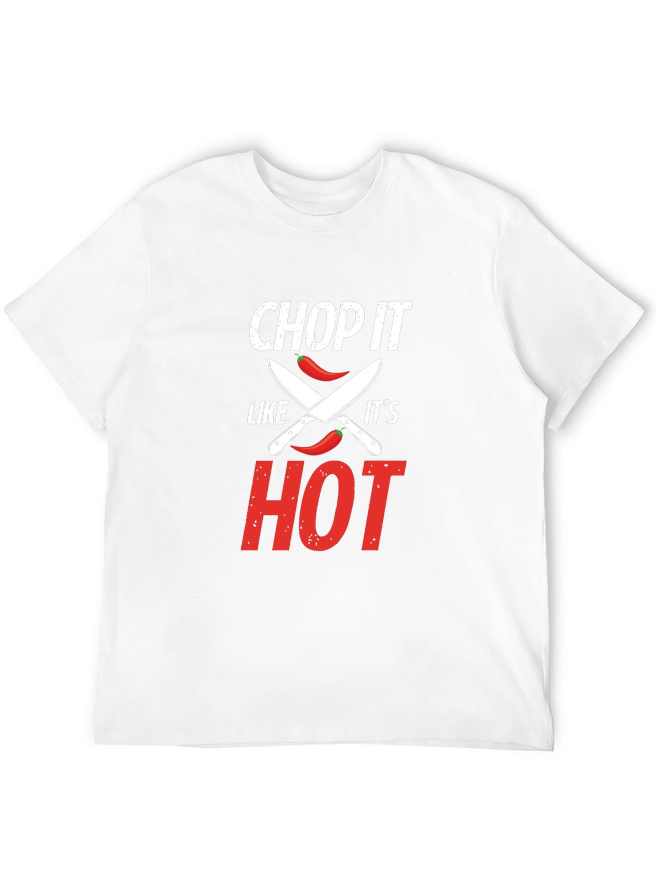 Black Chop It Like It's Hot T-Shirt - Foodie Gift view 12