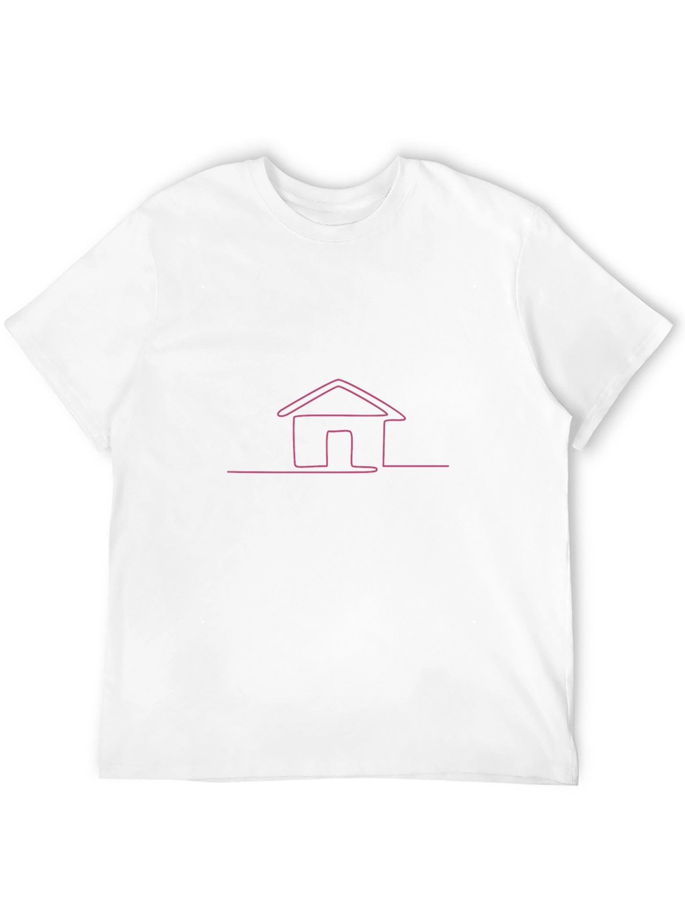 Black Minimalist Home Line Art Black Tee view 12