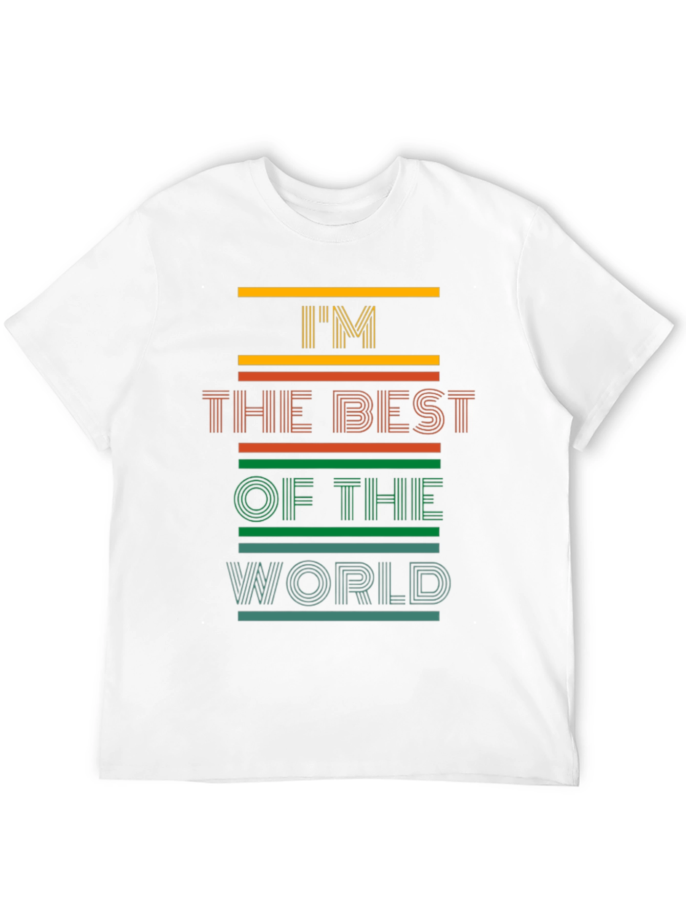 Black I'm The Best Of The World Men's Graphic Tee view 12