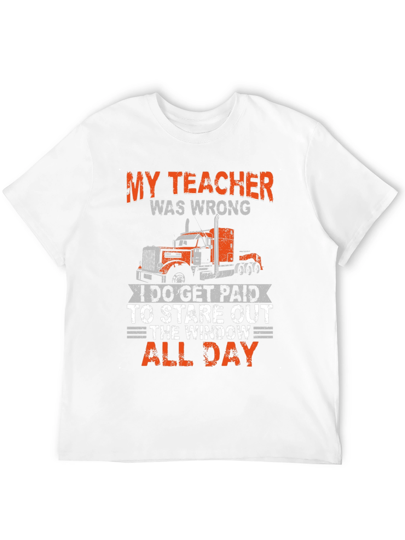 Black Trucker T-Shirt: My Teacher Was Wrong view 12