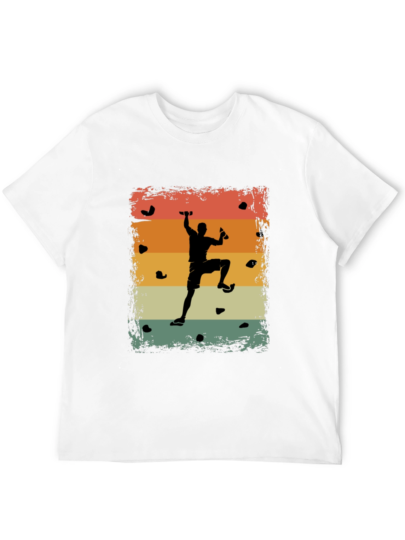 Black Retro Rock Climber T-Shirt - Black view 12