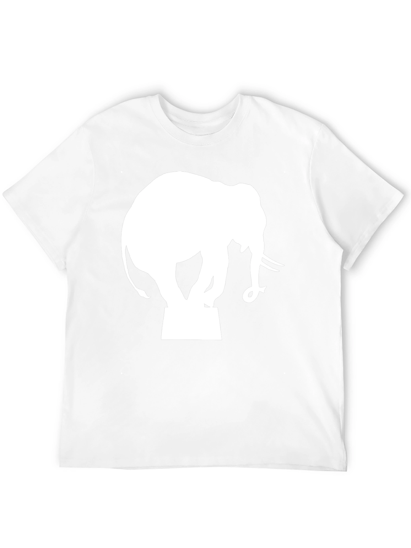 Black Elephant Silhouette Graphic Tee - Black view 12