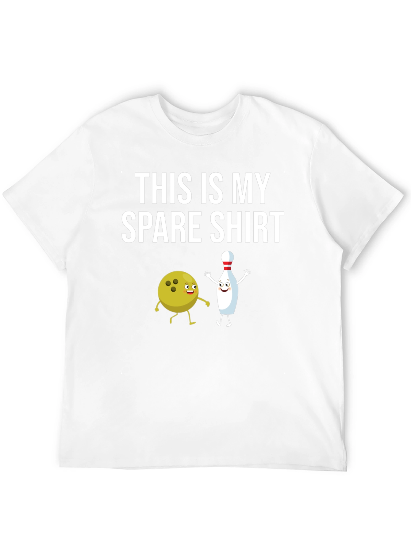 Black Bowling Spare T-Shirt - Funny Bowling Apparel view 12