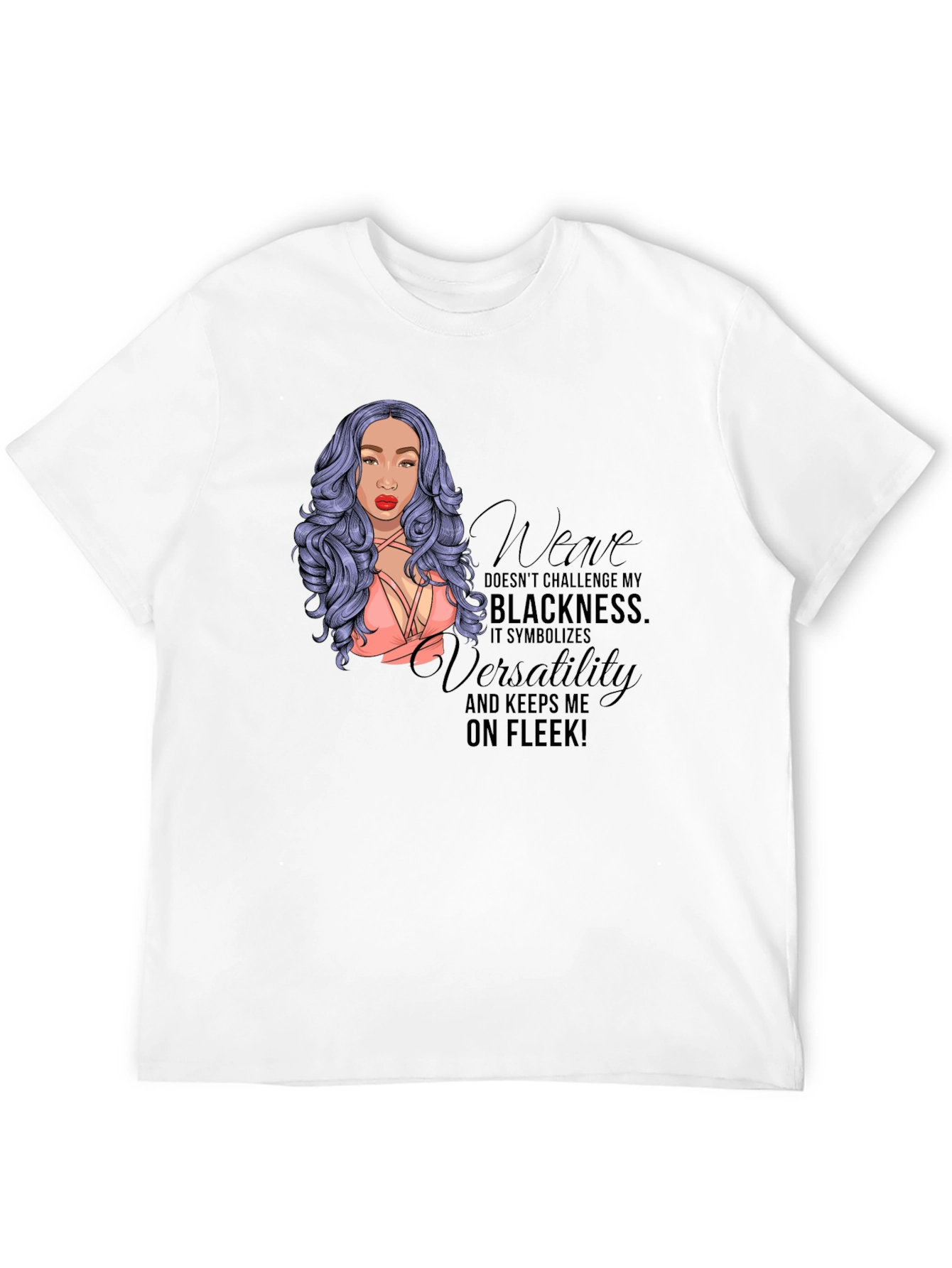 Black Weave On Fleek Graphic Tee view 12