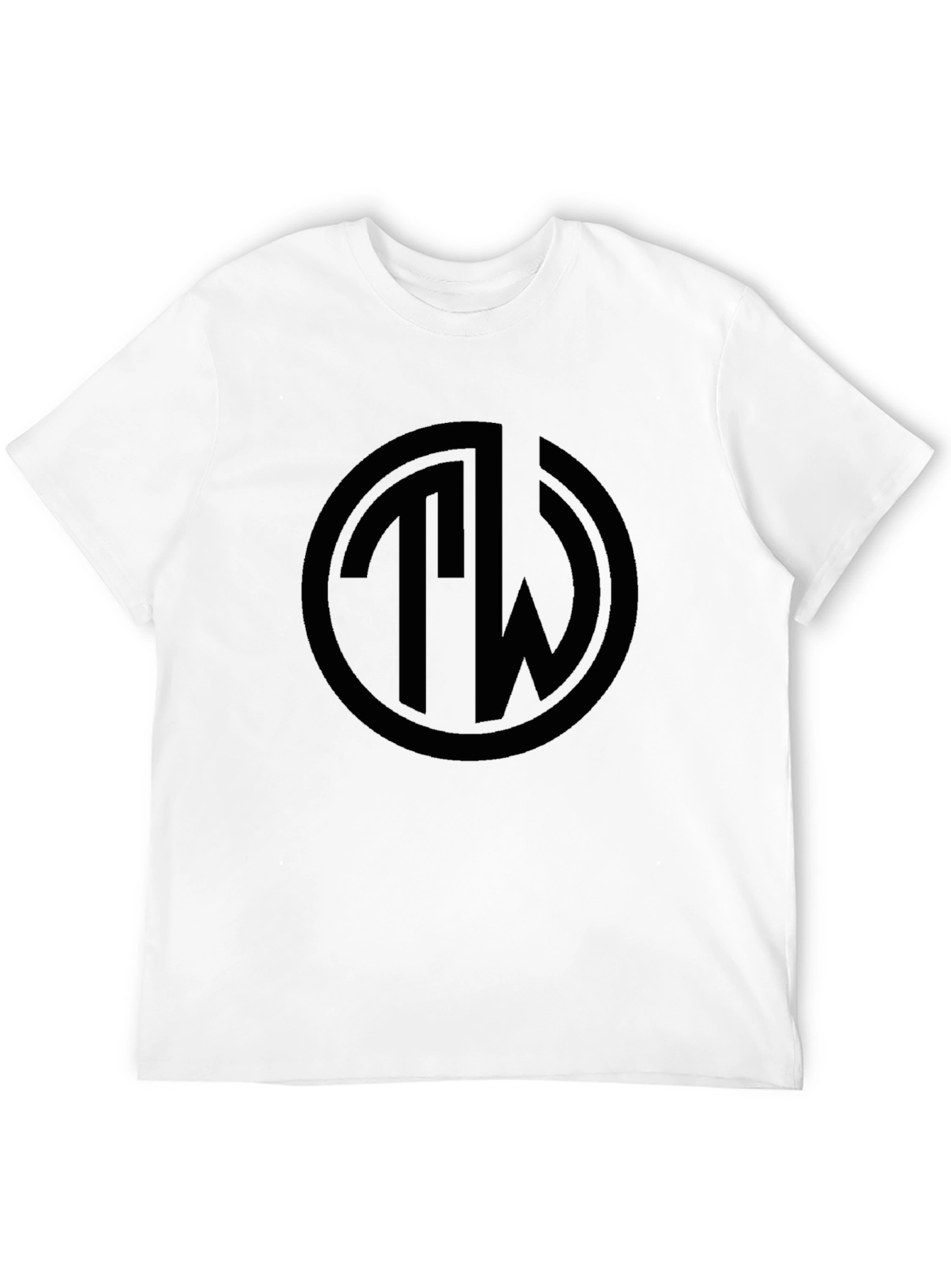 Black Black TW Logo T-Shirt - Stylish Casual Wear view 12