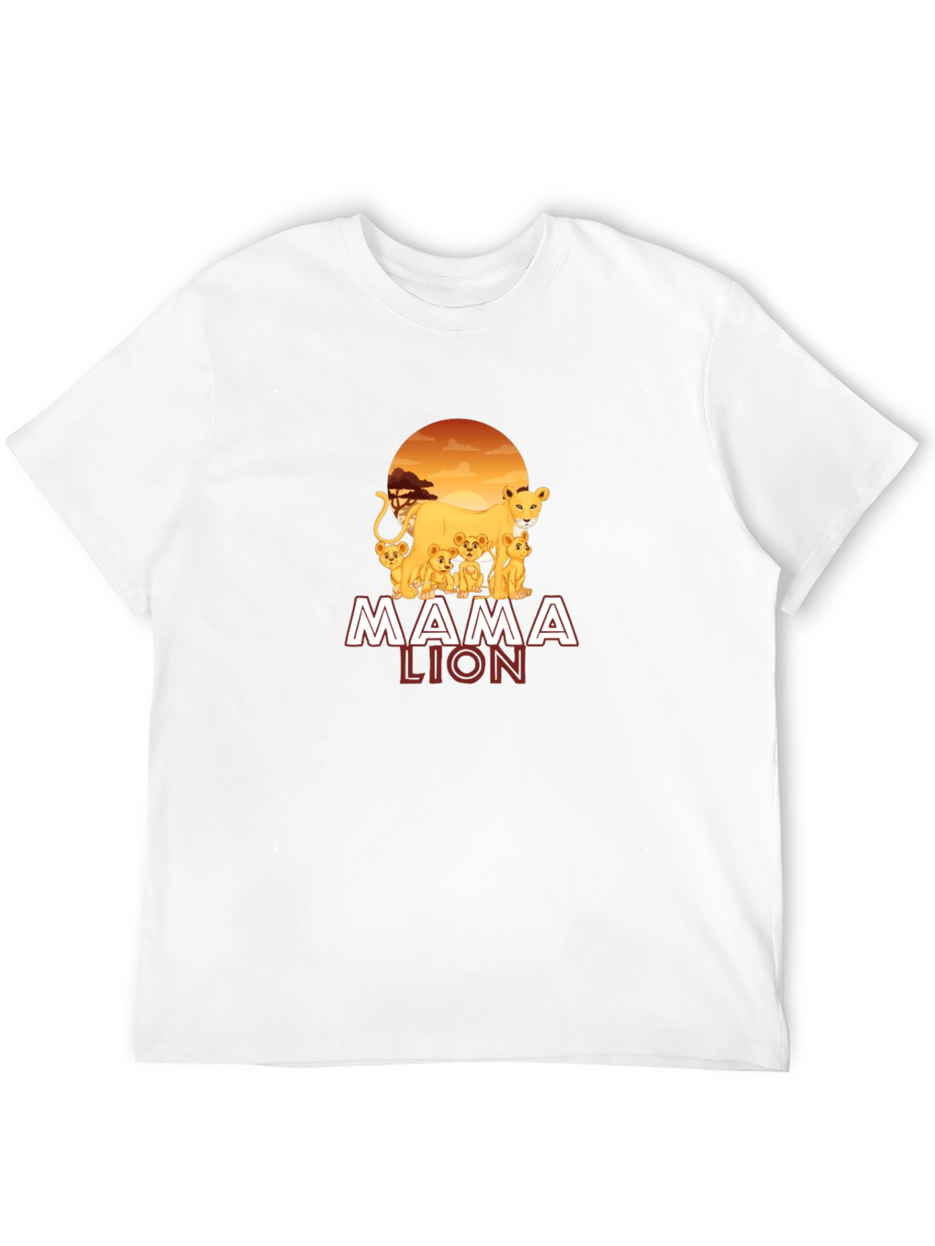 Black Mama Lion Graphic T-Shirt view 12