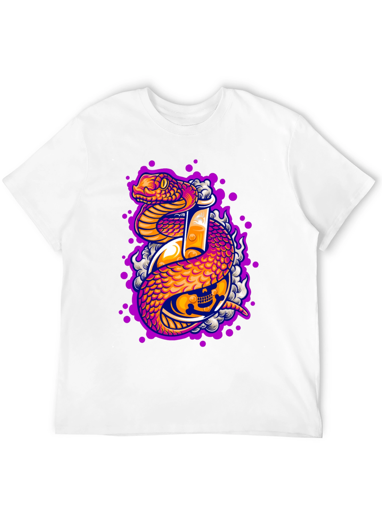 Black Snake Skull Poison T-Shirt view 12