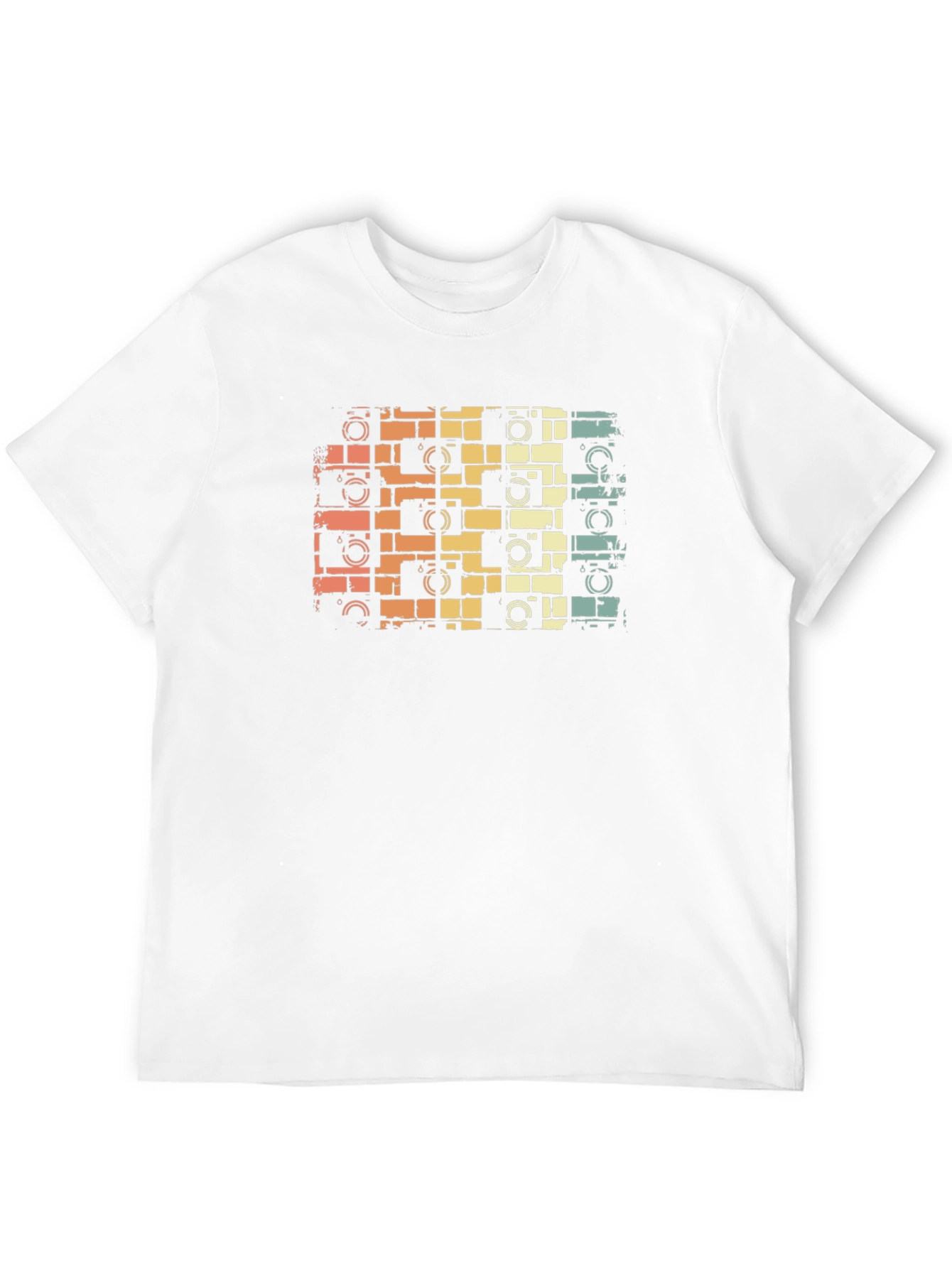 Black Retro Camera Print Black T-Shirt view 12