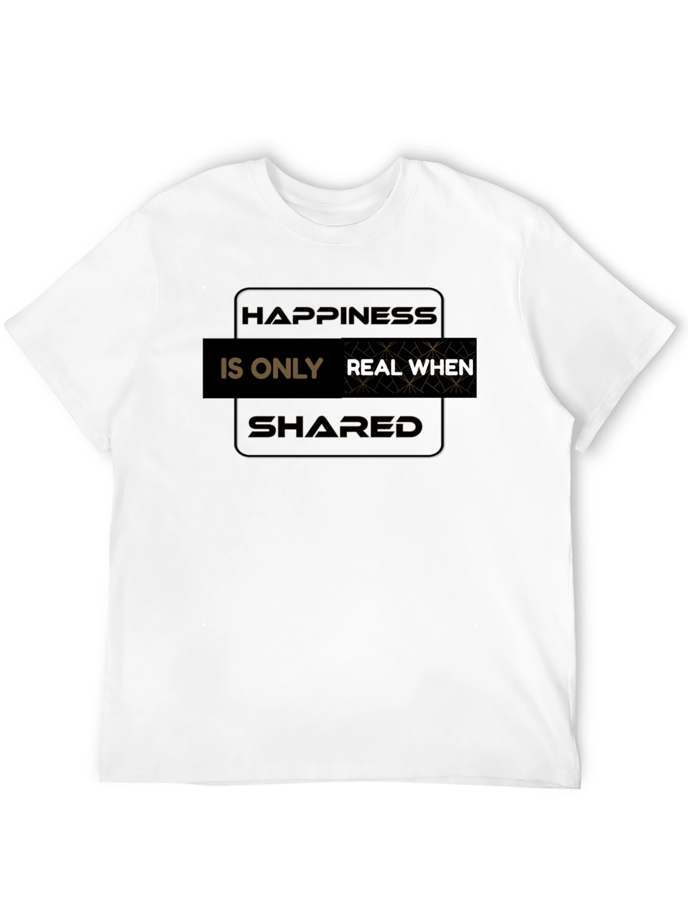 Black Happiness Is Real When Shared T-Shirt view 12
