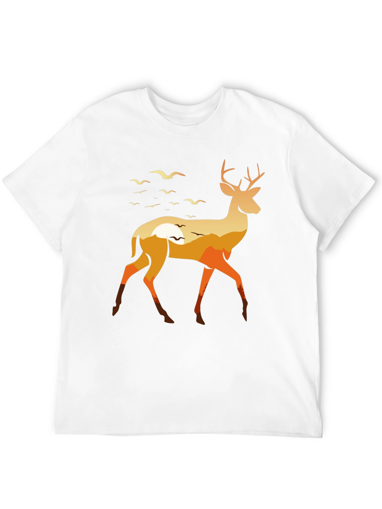 Black Nature Deer Graphic Tee - Stylish & Unique view 12
