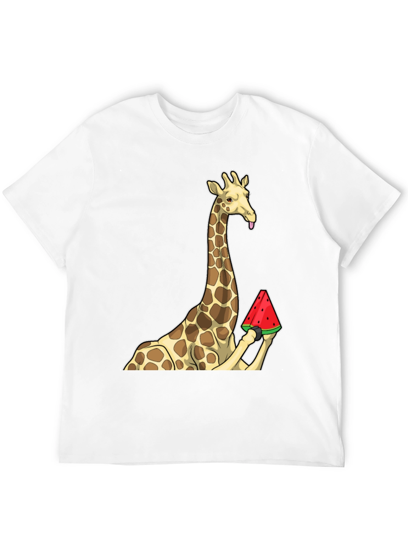Black Giraffe Watermelon Graphic T-Shirt - Unique Design! view 12