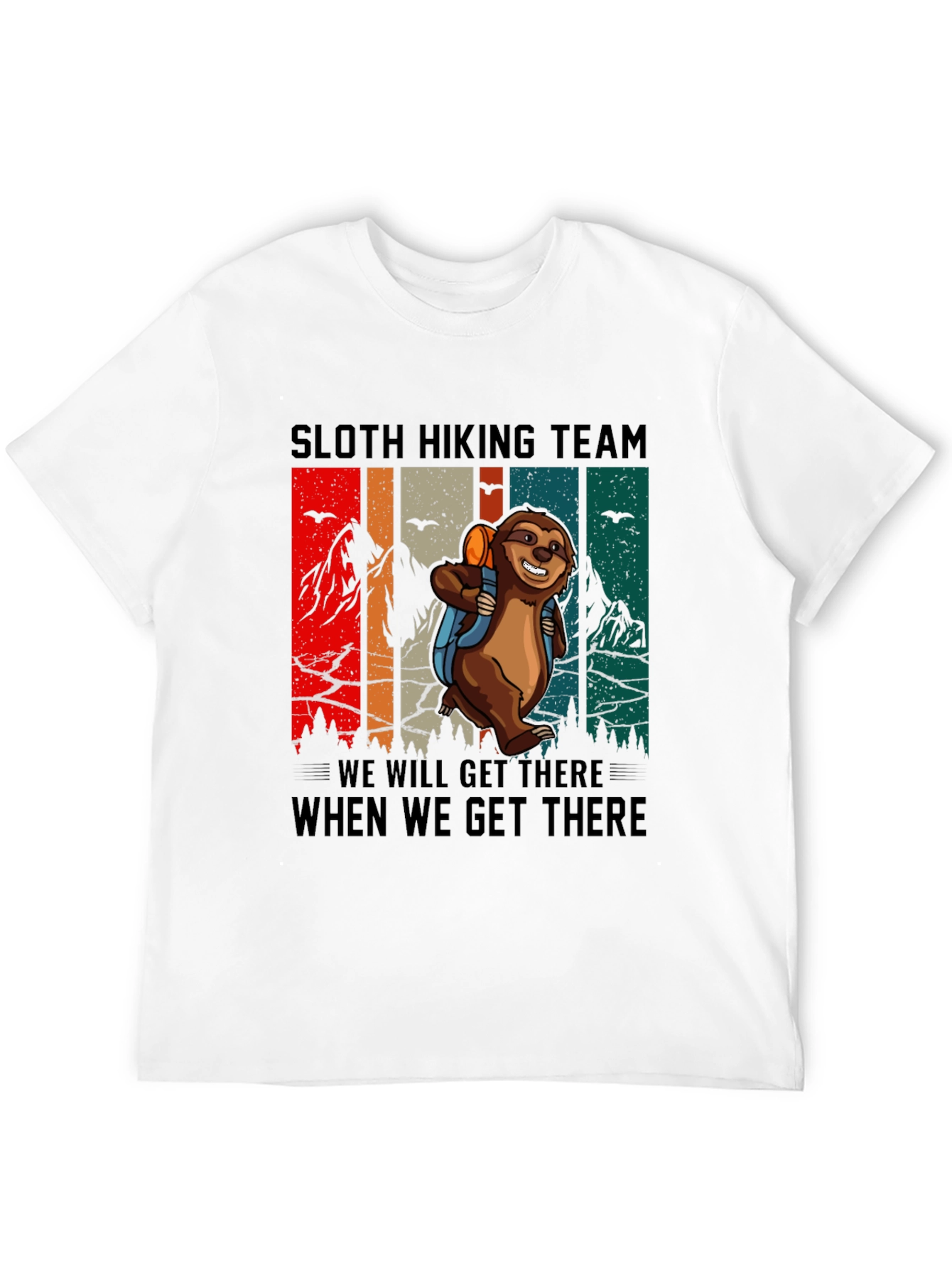 Black Sloth Hiking Team Graphic Tee view 12
