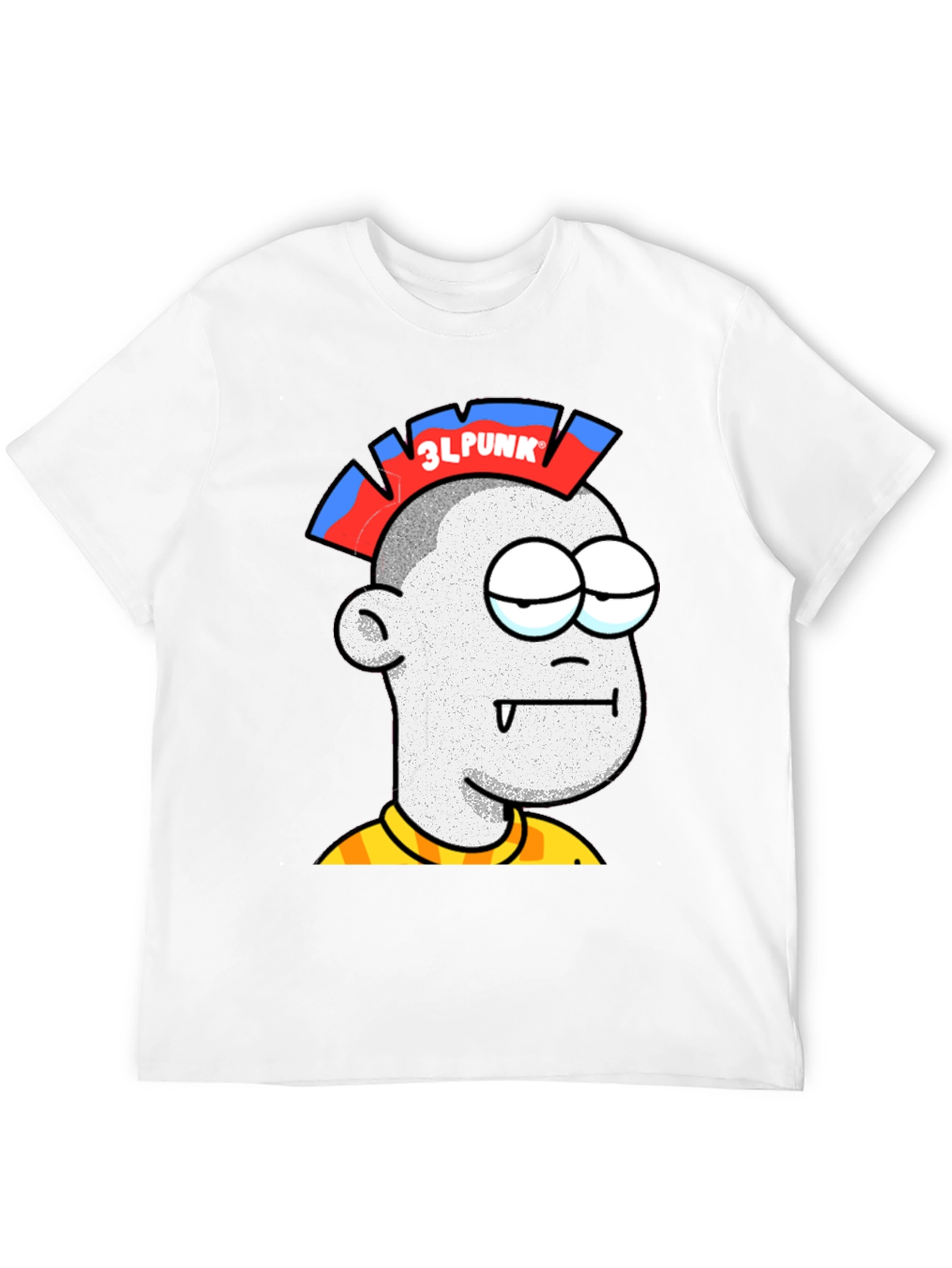 Black 3LPUNK Cartoon Graphic Tee view 12