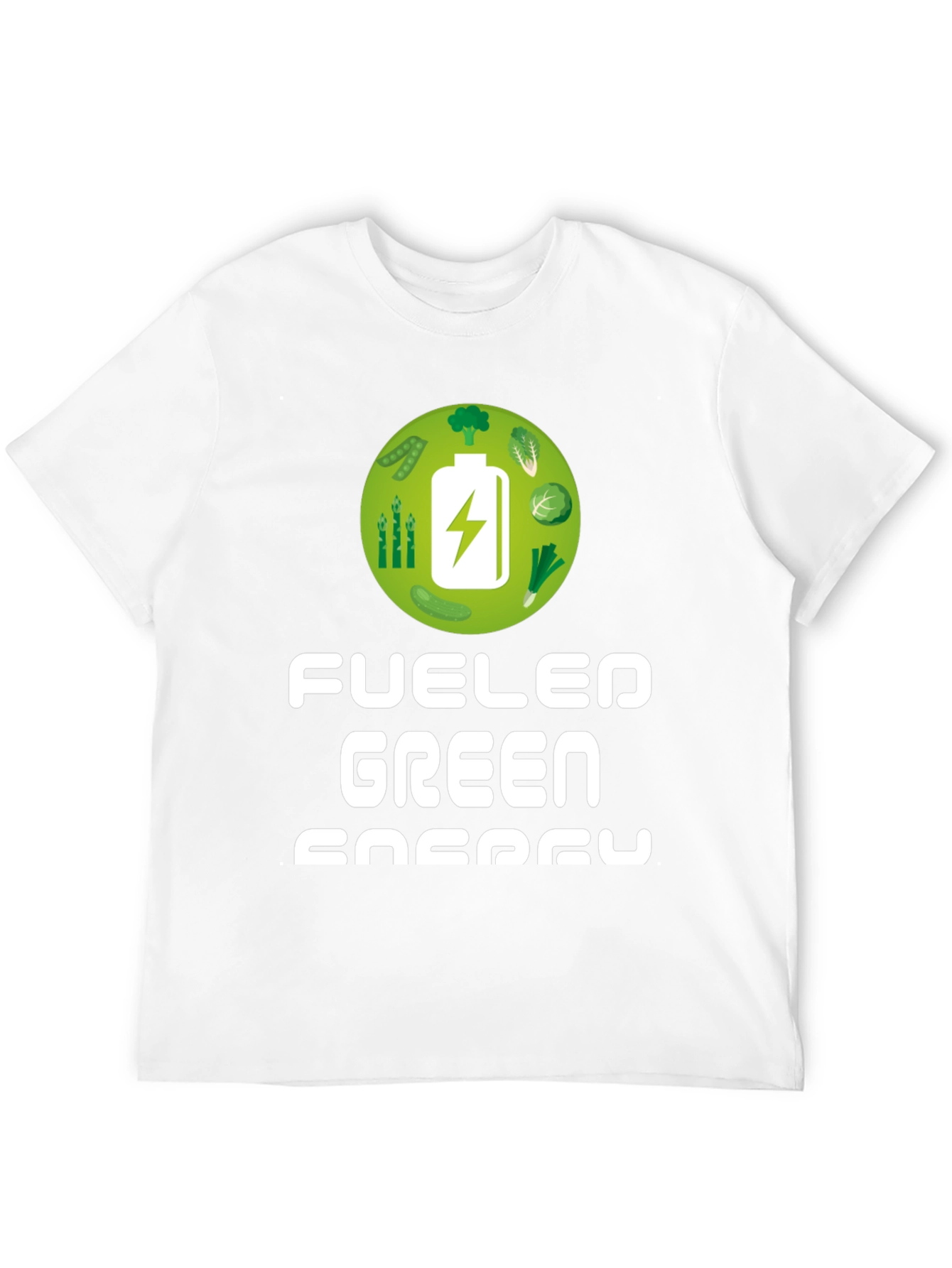 Black Fueled by Green Energy T-Shirt view 12