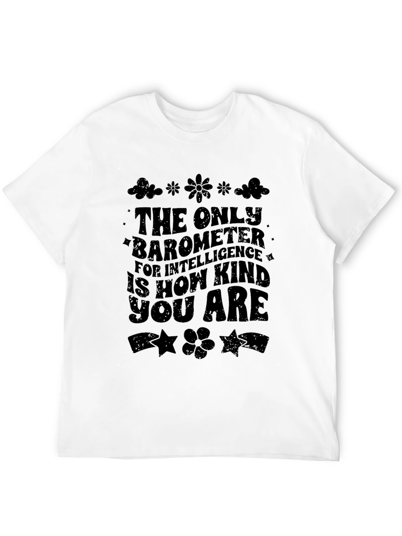 Black Kindness Barometer Black Graphic Tee view 12