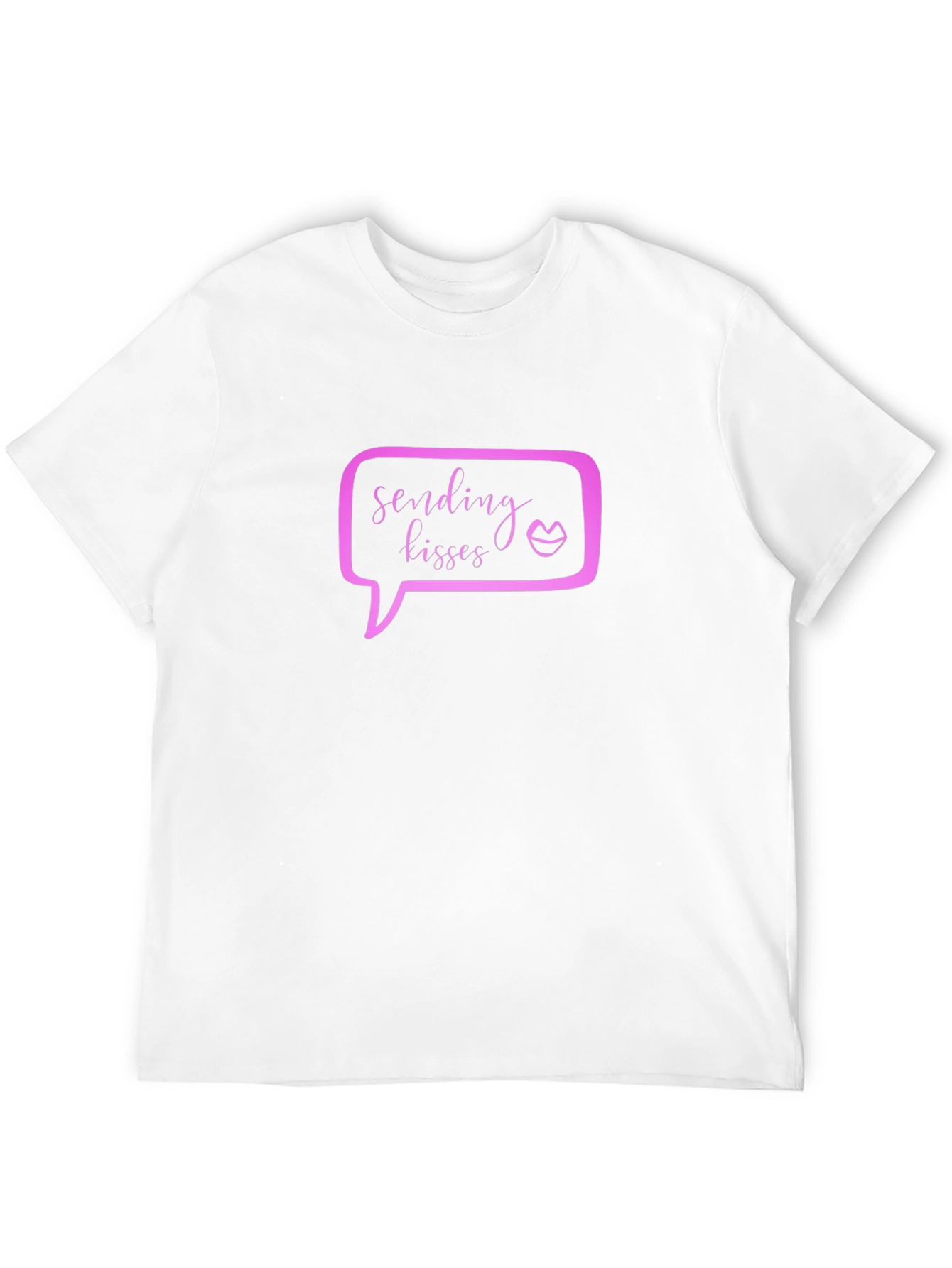 Black Sending Kisses Graphic Tee - Black view 12