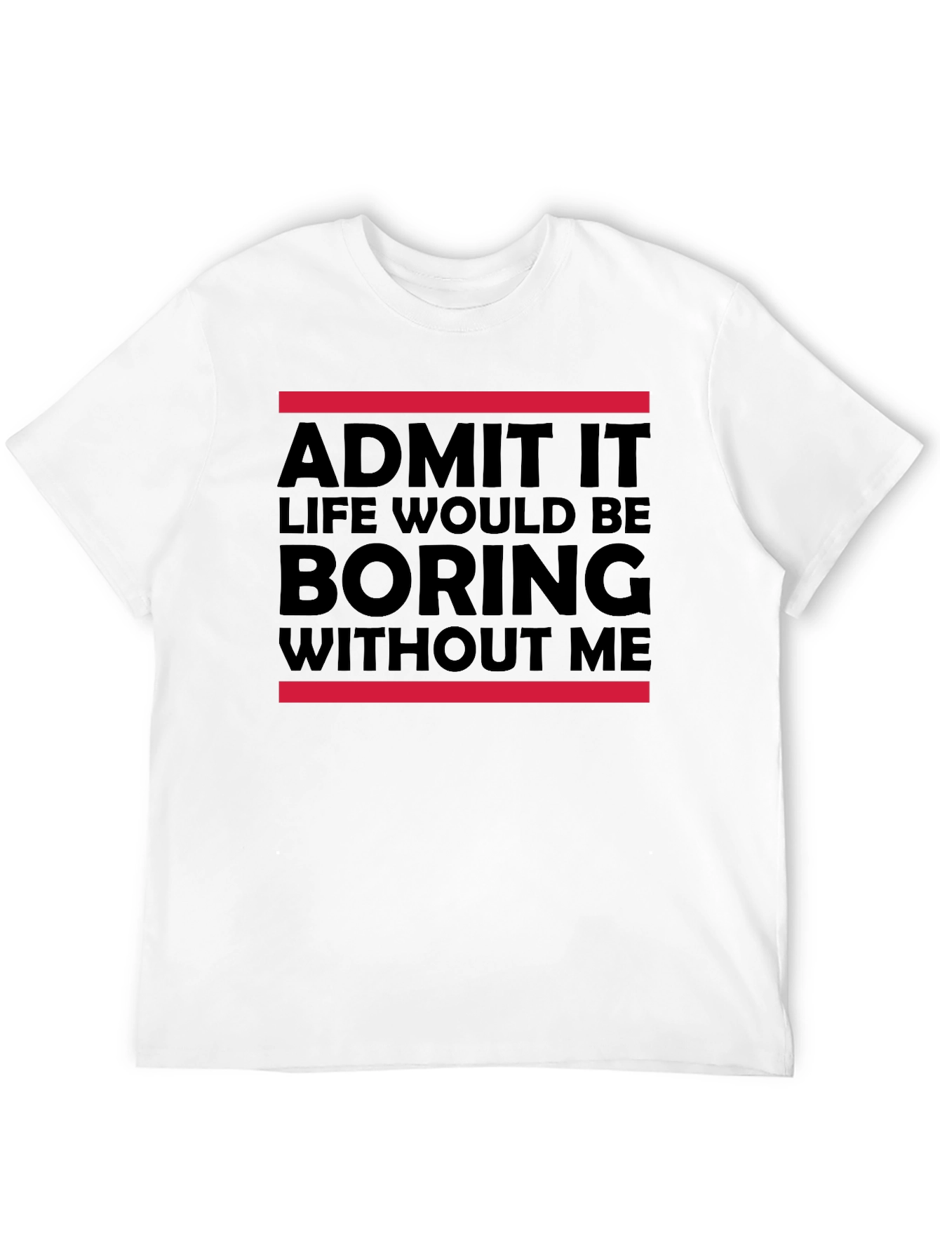 Black Funny 'Admit It' Graphic Tee view 12