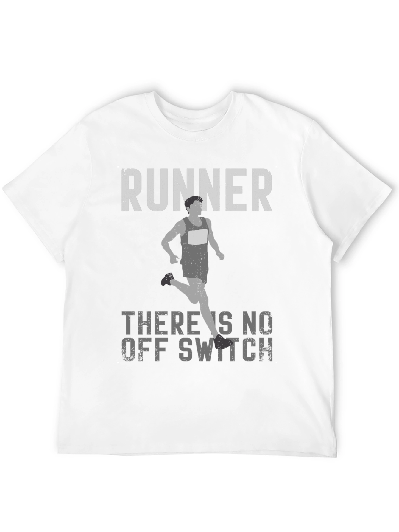 Black Runner 'No Off Switch' Graphic T-Shirt view 12
