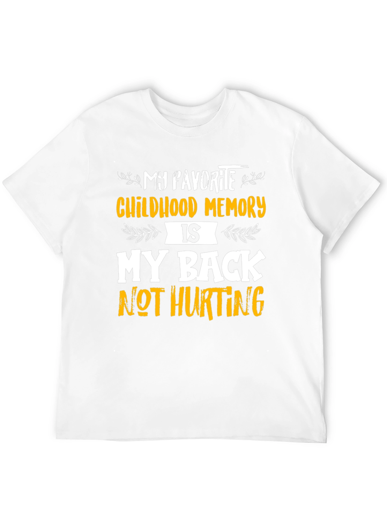 Black Funny Back Pain Relief T-Shirt view 12