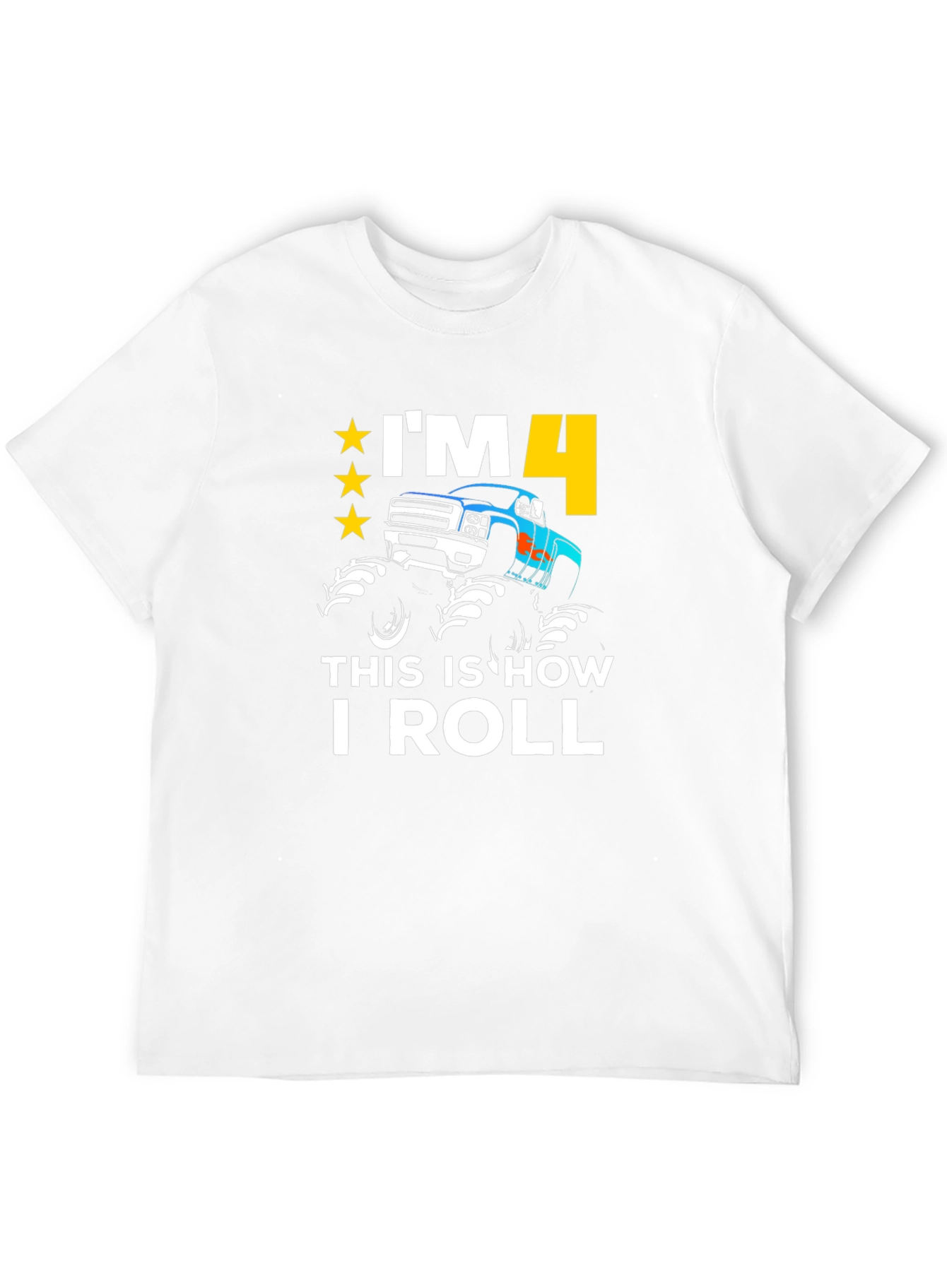 Black I'm 4 This is How I Roll T-Shirt view 12