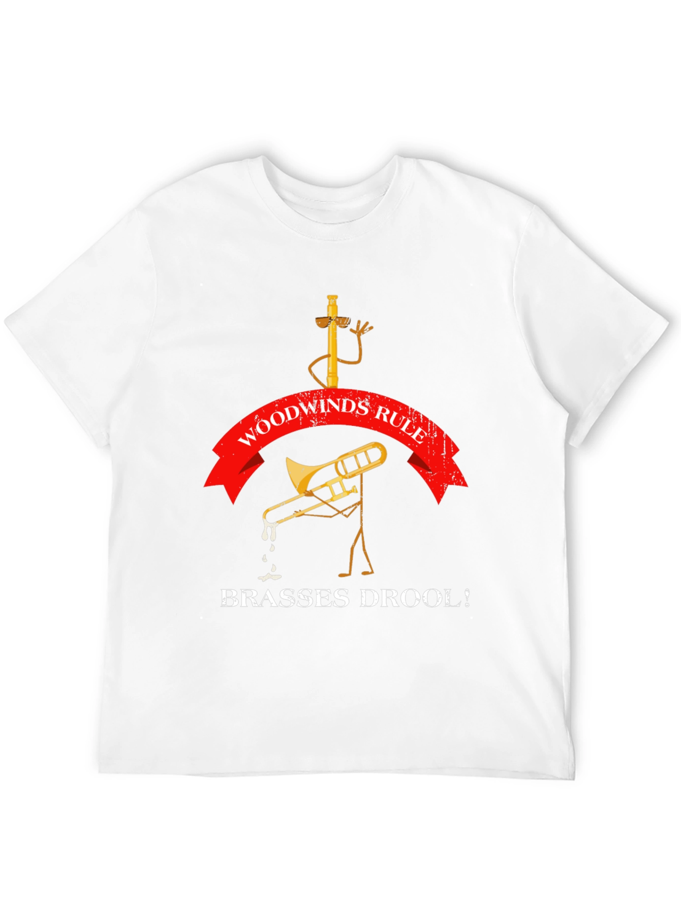 Black Woodwinds Rule Funny Band T-Shirt view 12