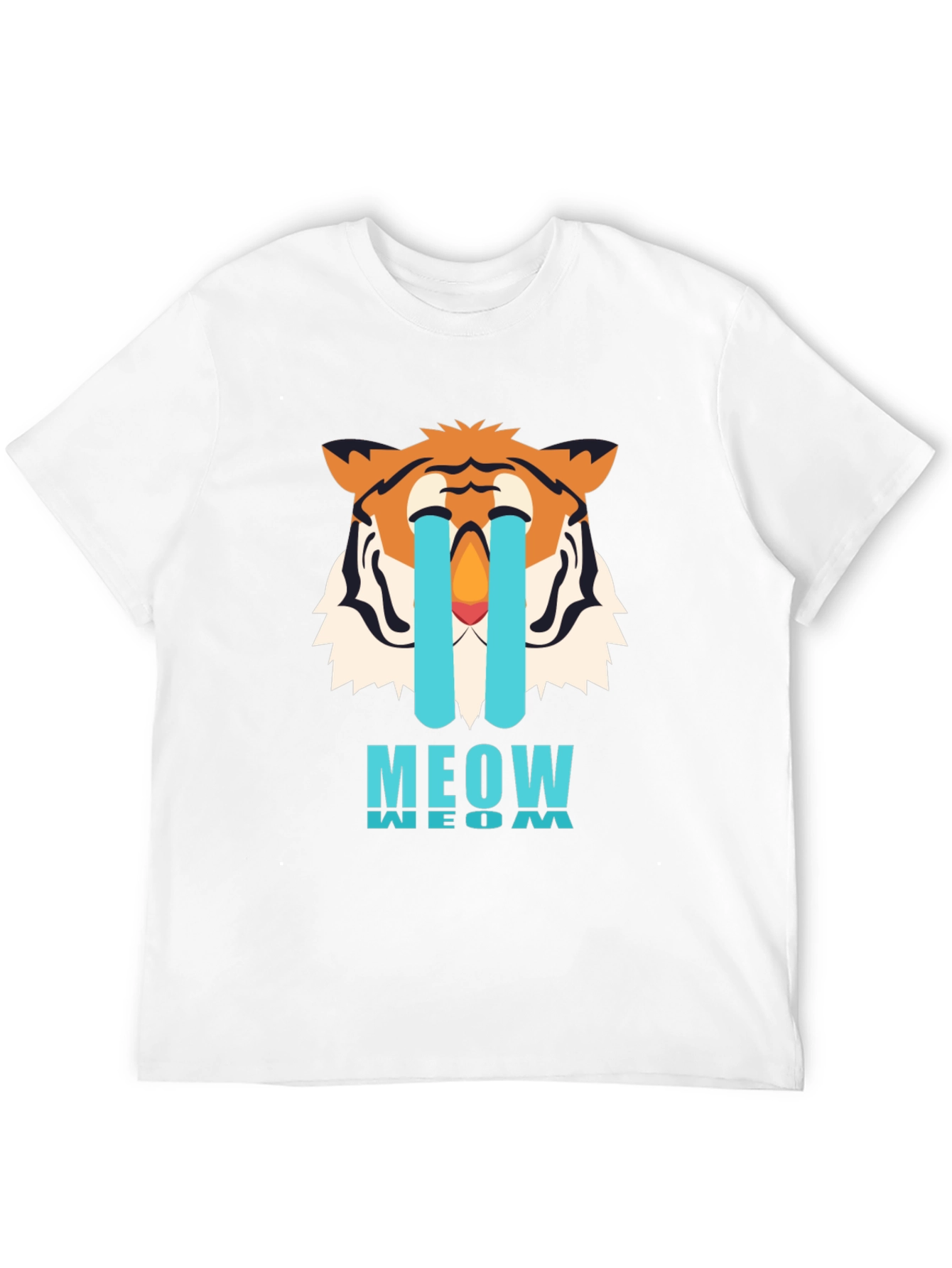 Black Meow Crying Tiger Black Graphic Tee view 12