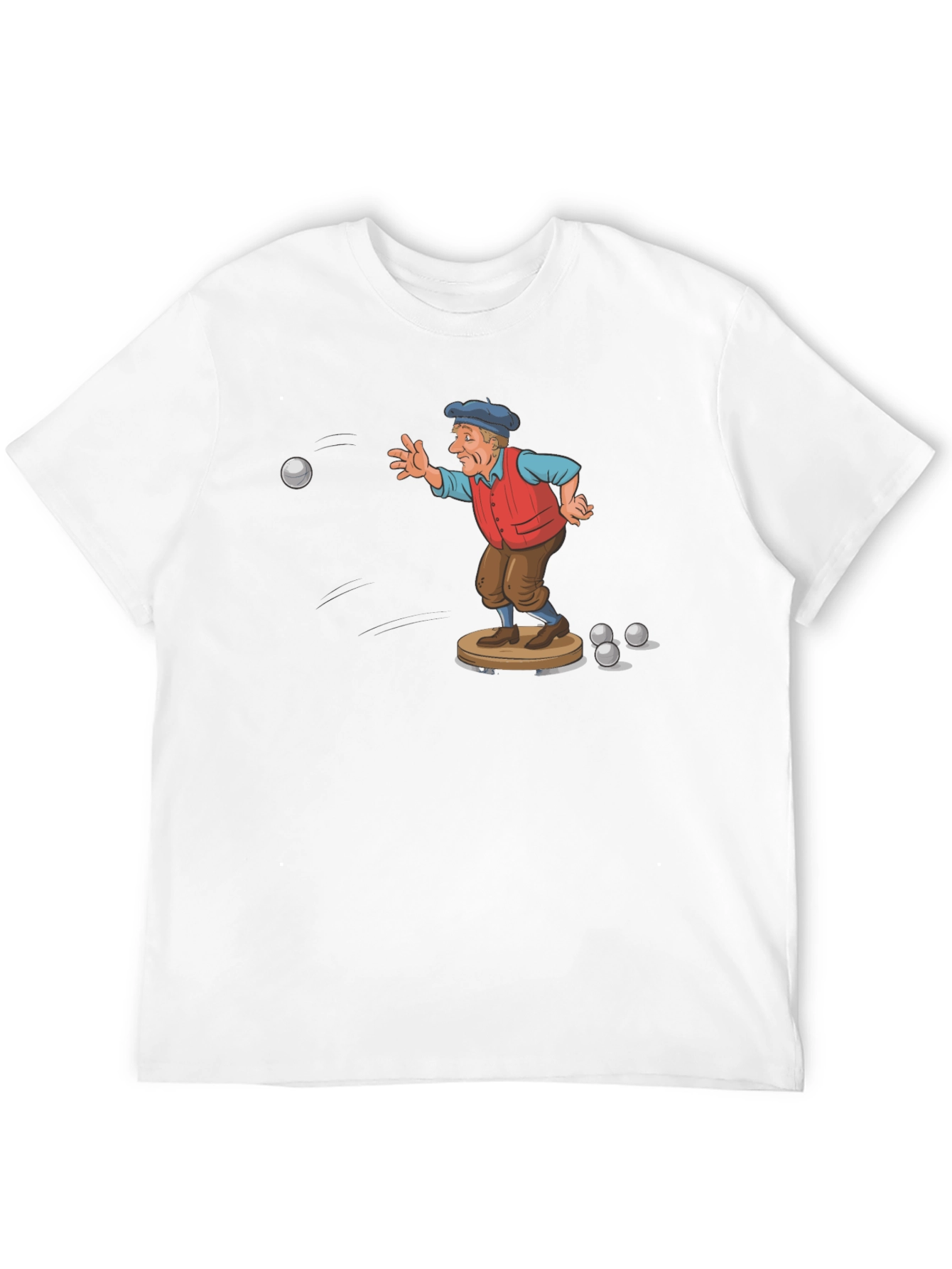 Black Bocce Player Graphic Tee - Unique Design view 12