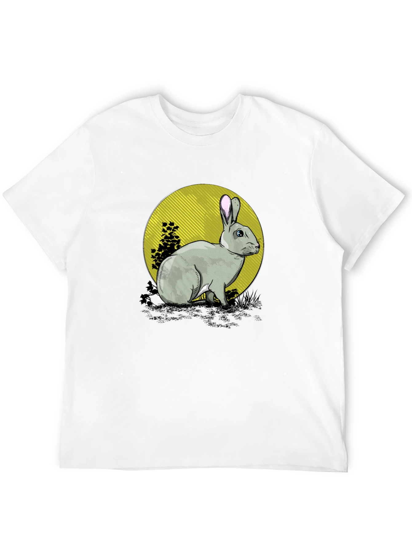 Black Rabbit Graphic Black T-Shirt view 12