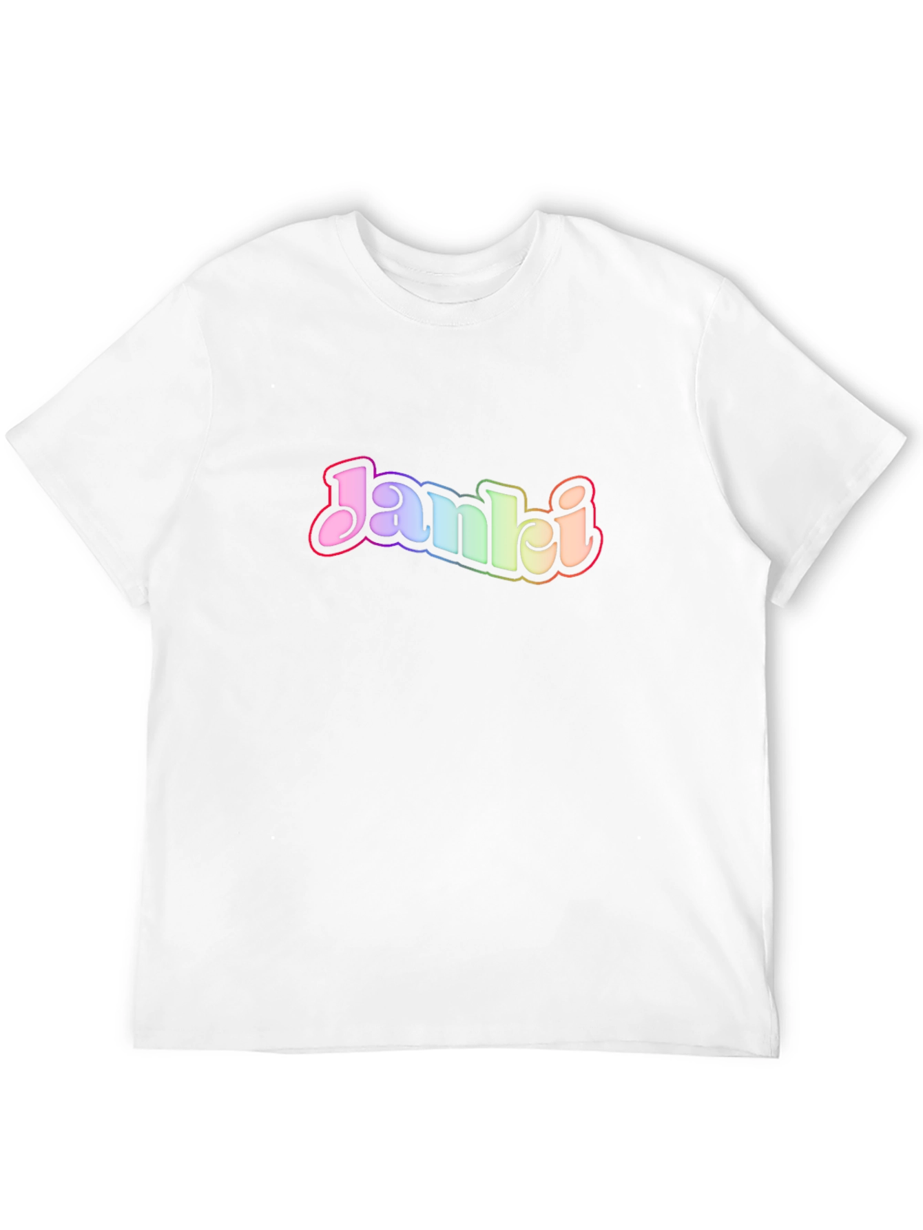Black Janki Rainbow Logo Graphic T-Shirt view 12