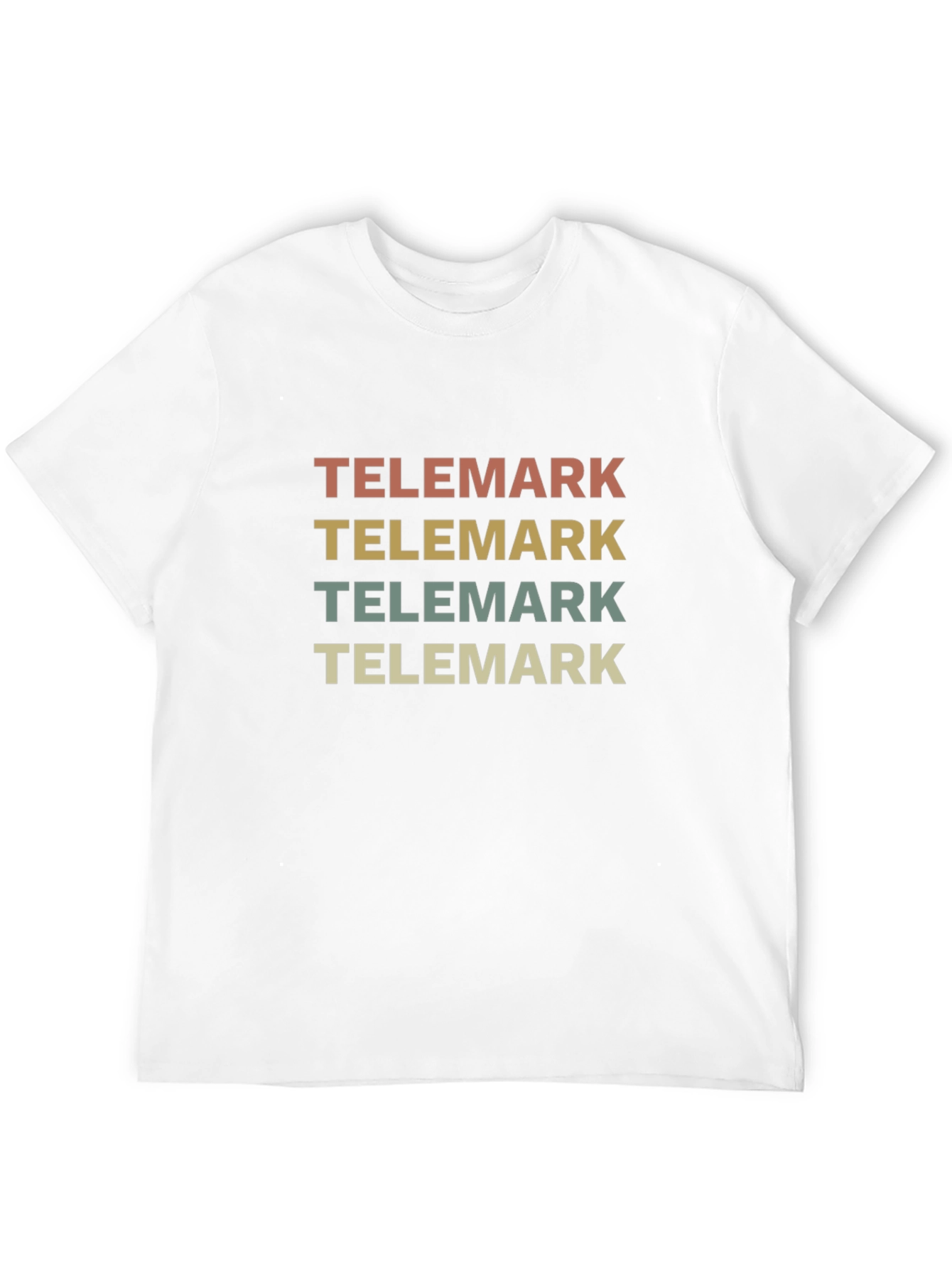 Black Vintage Telemark Skiing T-Shirt view 12