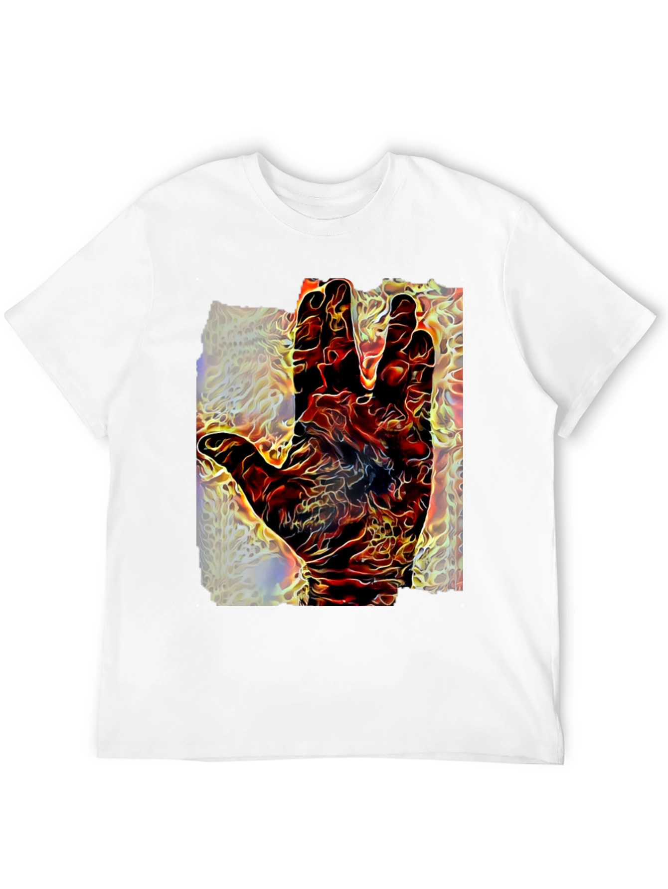 Black Live Long and Prosper Graphic Tee - Black Cotton Blend view 12