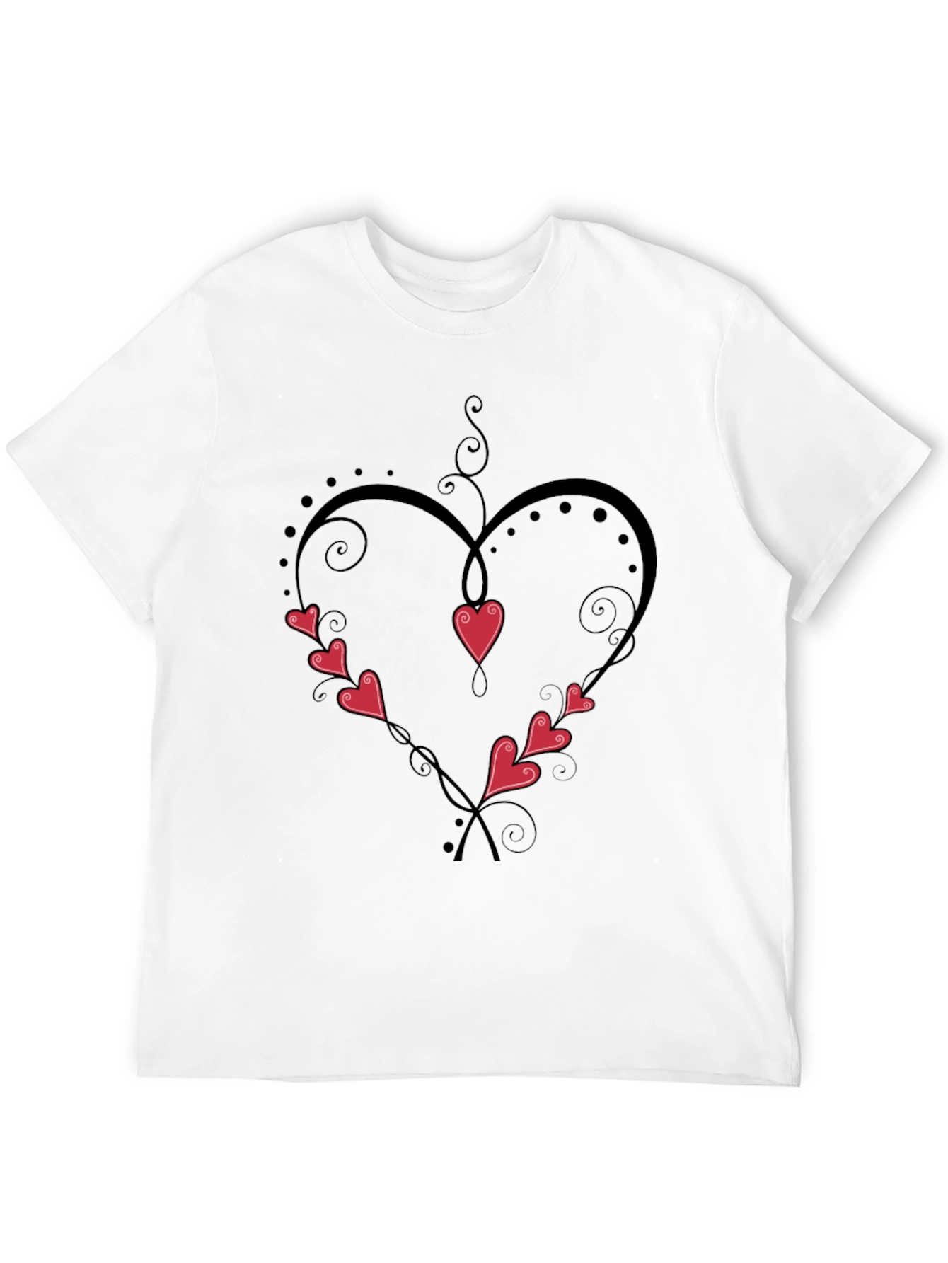Black Heart Vines T-Shirt view 12