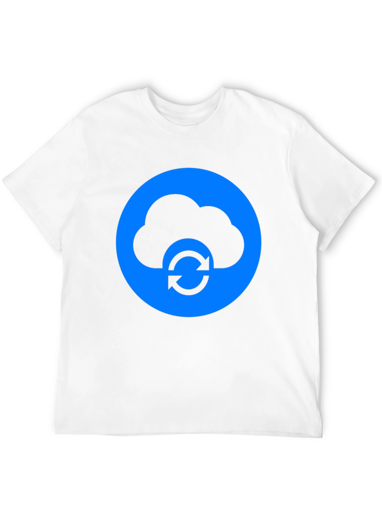 Black Cloud Sync Black T-Shirt - Modern Tech Design view 12