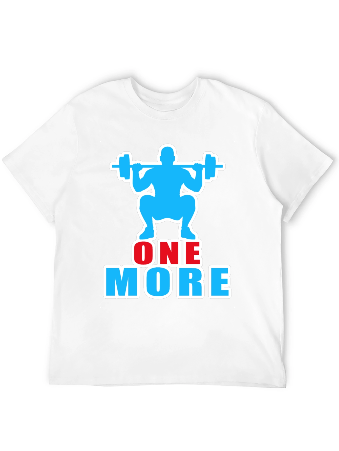 Black One More Rep Gym Workout Graphic T-Shirt view 12